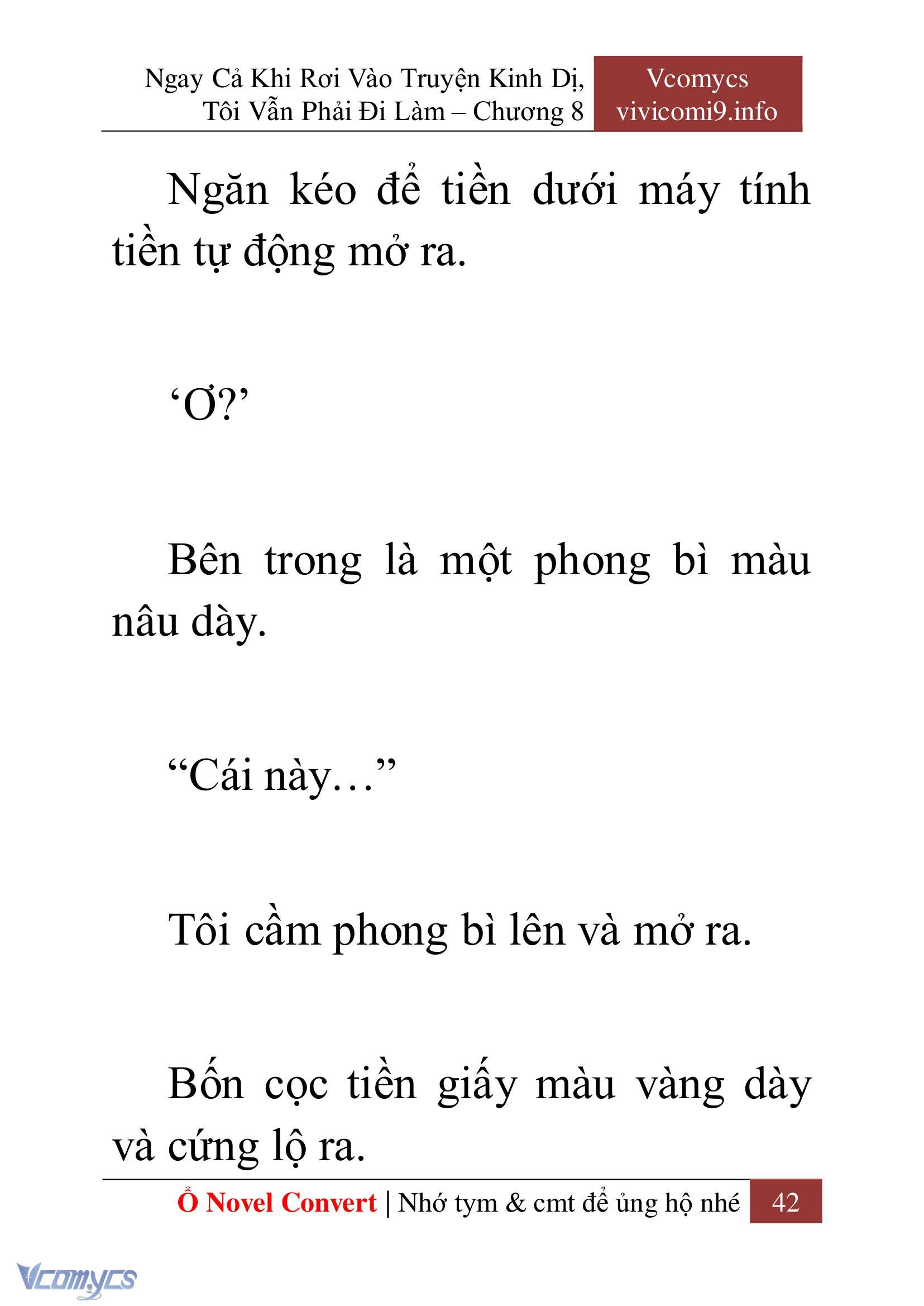 [Novel] Ngay Cả Khi Rơi Vào Truyện Kinh Dị, Tôi Vẫn Phải Đi Làm Chap 8 - Next Chap 9