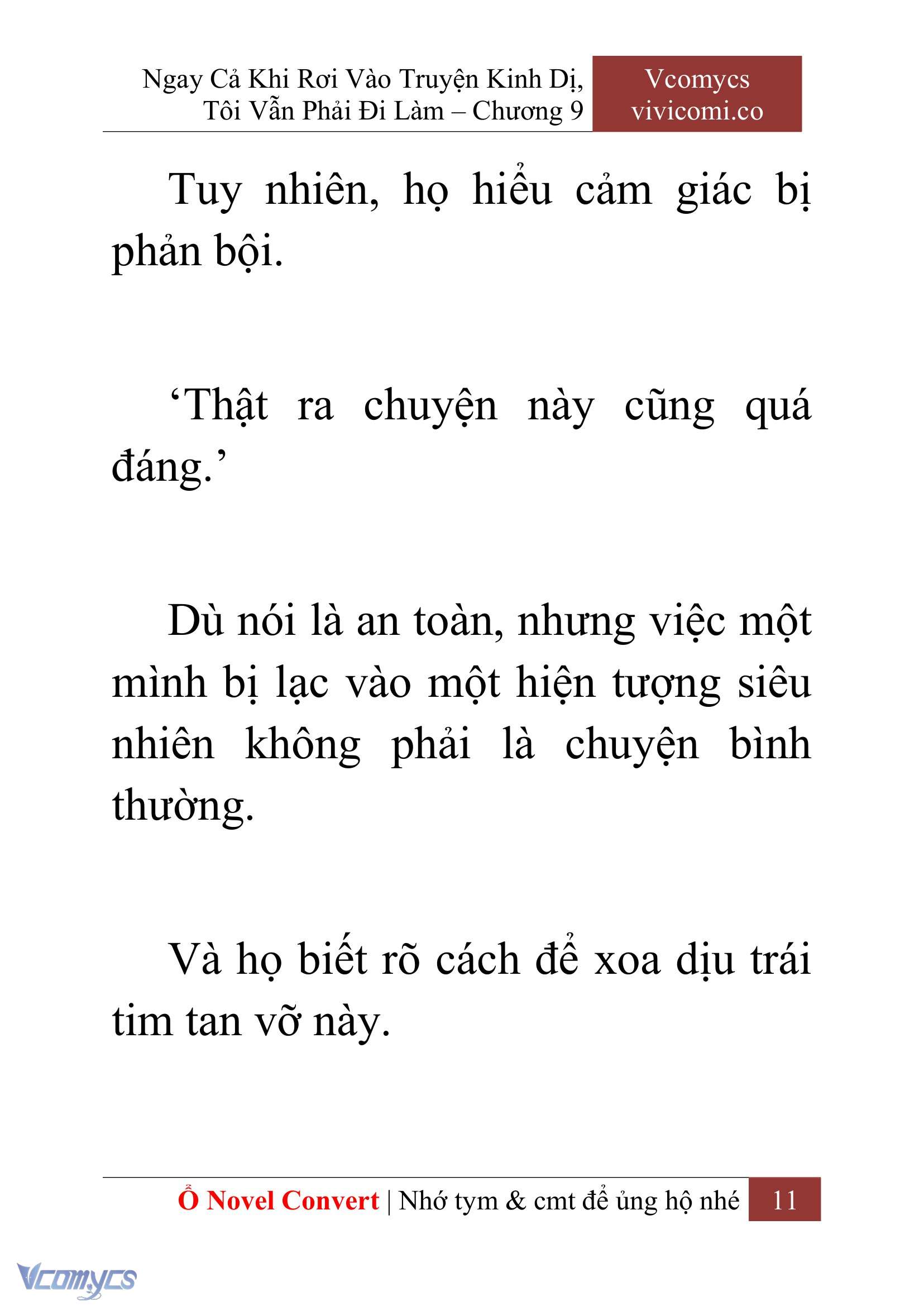 [Novel] Ngay Cả Khi Rơi Vào Truyện Kinh Dị, Tôi Vẫn Phải Đi Làm Chap 9 - Next Chap 10