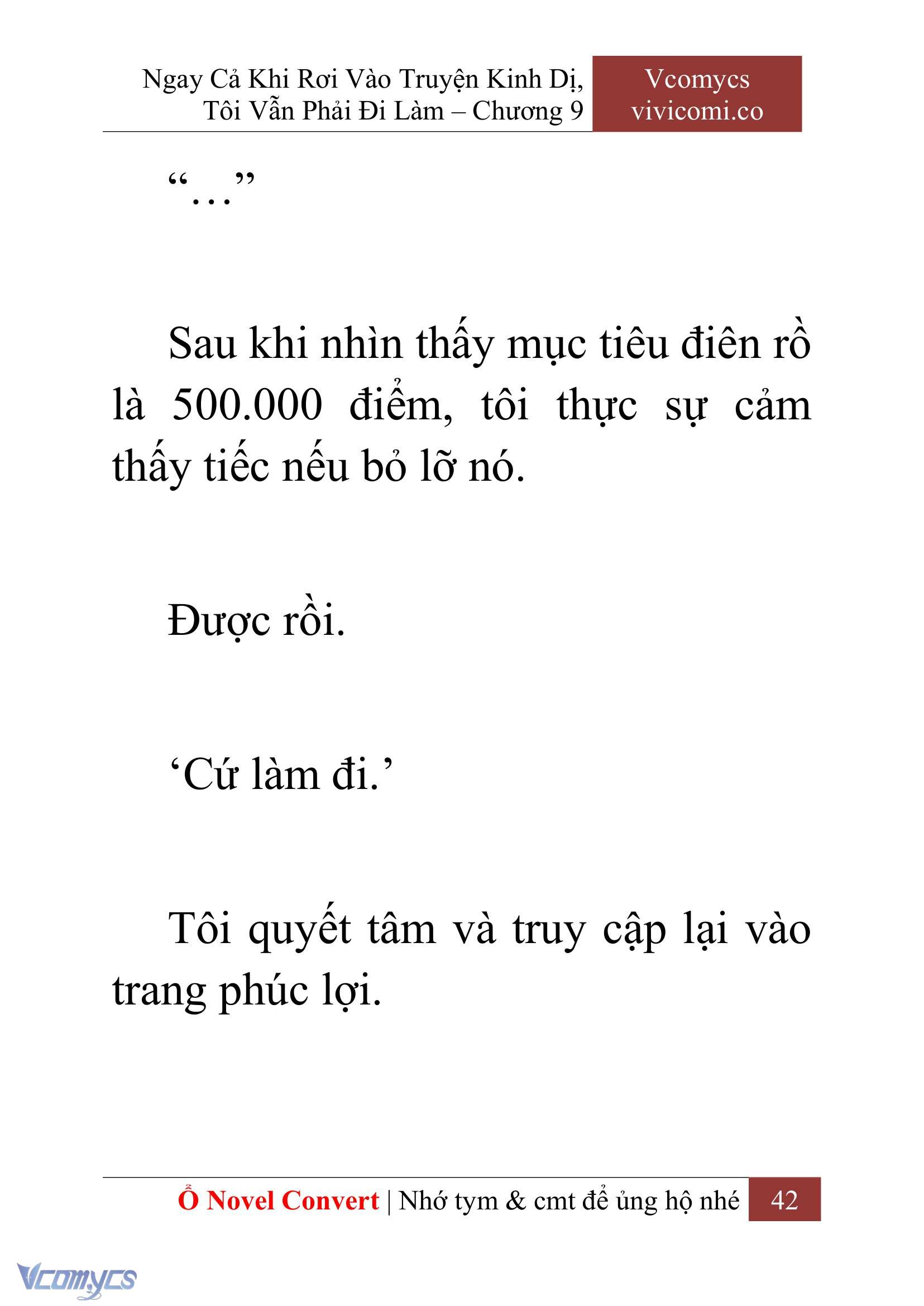 [Novel] Ngay Cả Khi Rơi Vào Truyện Kinh Dị, Tôi Vẫn Phải Đi Làm Chap 9 - Next Chap 10