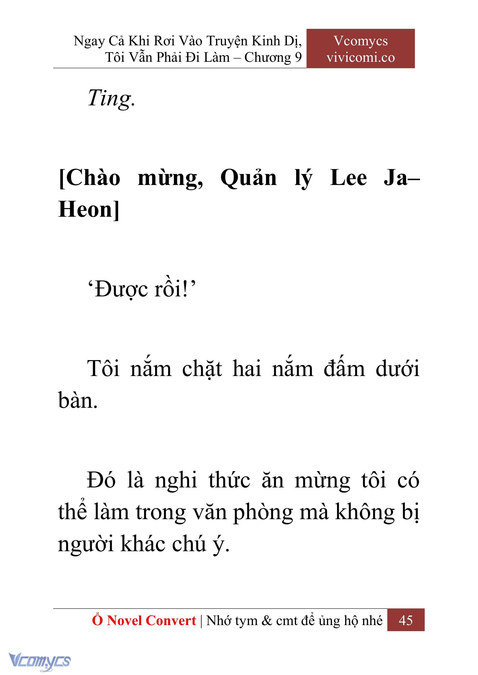 [Novel] Ngay Cả Khi Rơi Vào Truyện Kinh Dị, Tôi Vẫn Phải Đi Làm Chap 9 - Next Chap 10
