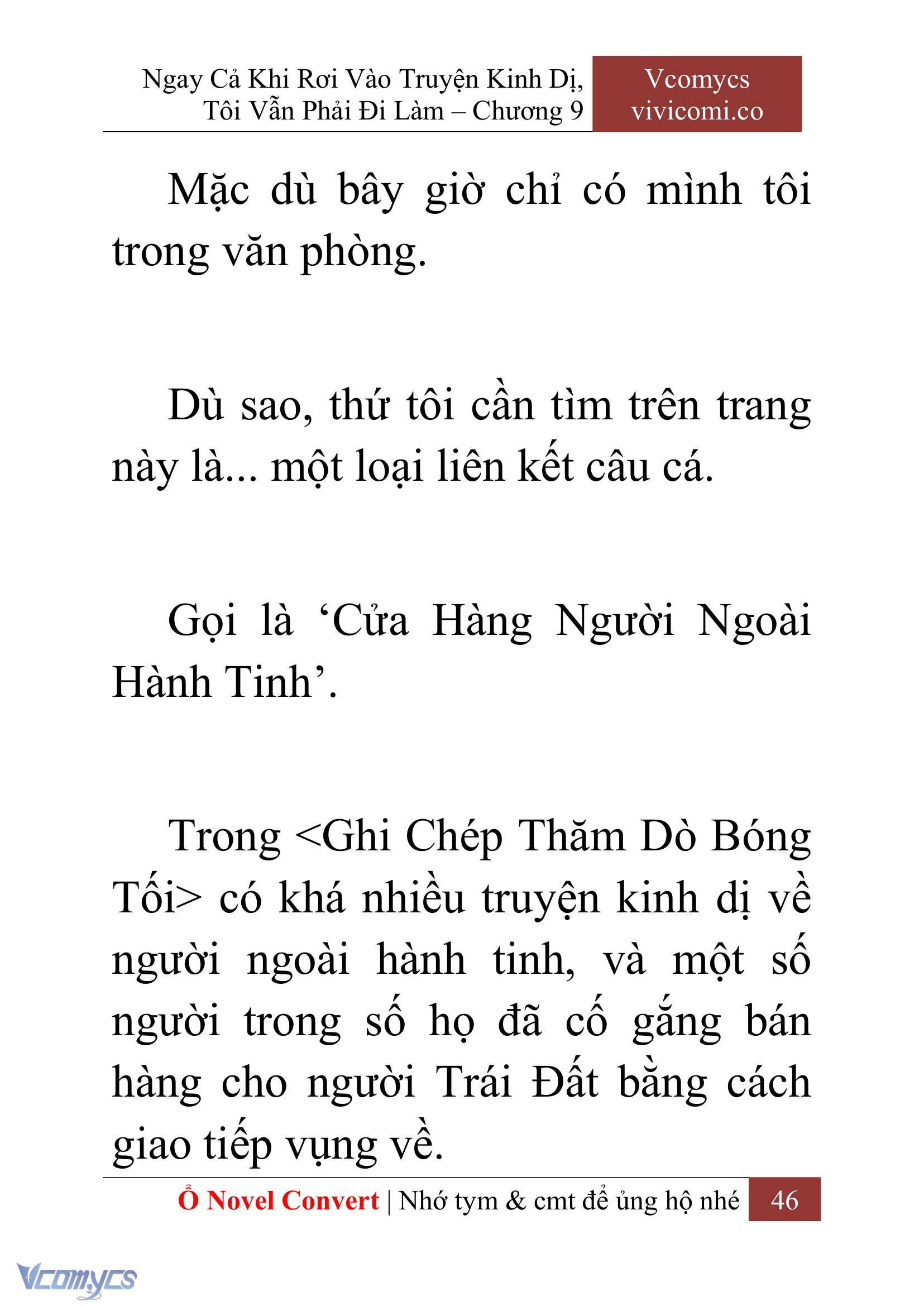 [Novel] Ngay Cả Khi Rơi Vào Truyện Kinh Dị, Tôi Vẫn Phải Đi Làm Chap 9 - Next Chap 10