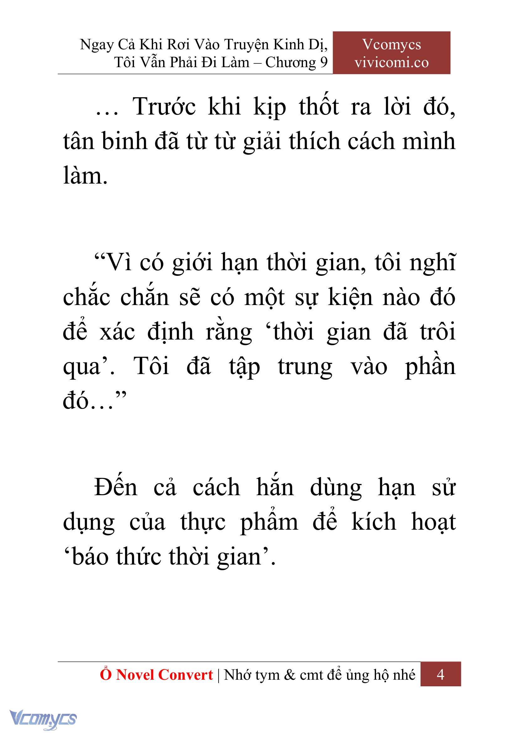 [Novel] Ngay Cả Khi Rơi Vào Truyện Kinh Dị, Tôi Vẫn Phải Đi Làm Chap 9 - Next Chap 10
