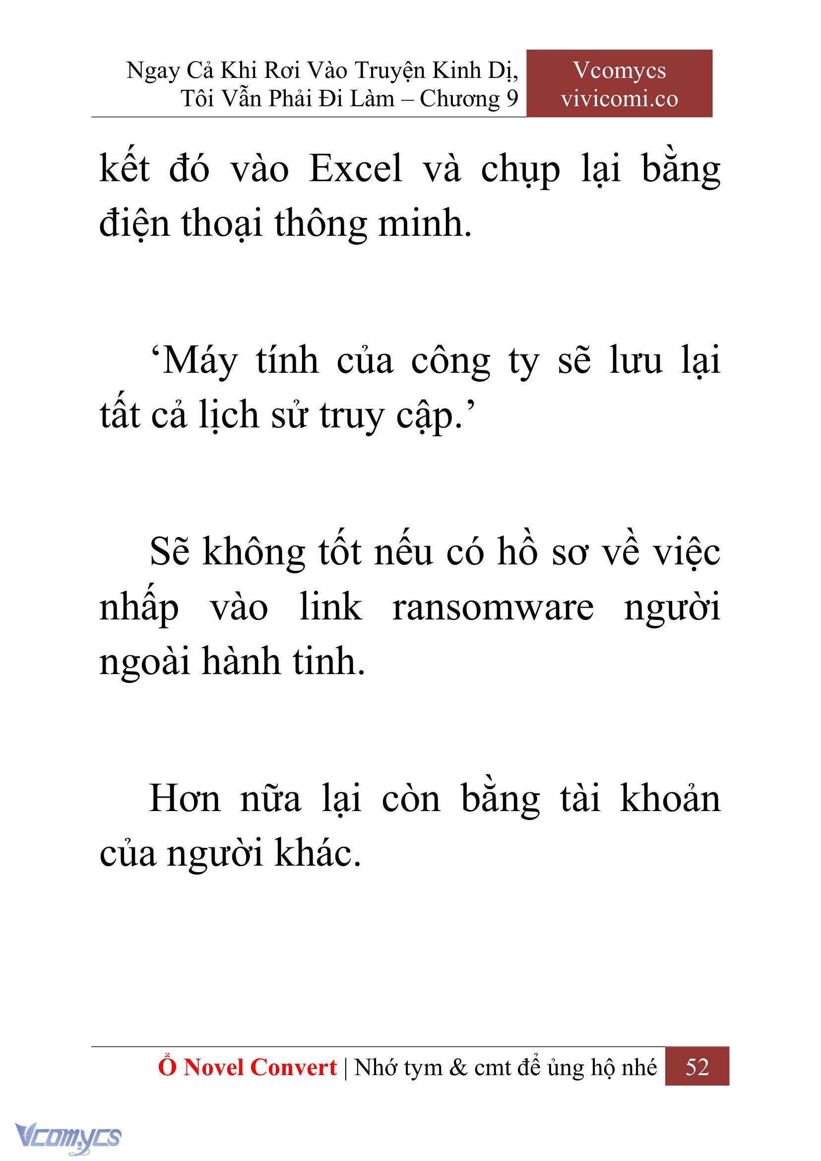 [Novel] Ngay Cả Khi Rơi Vào Truyện Kinh Dị, Tôi Vẫn Phải Đi Làm Chap 9 - Next Chap 10