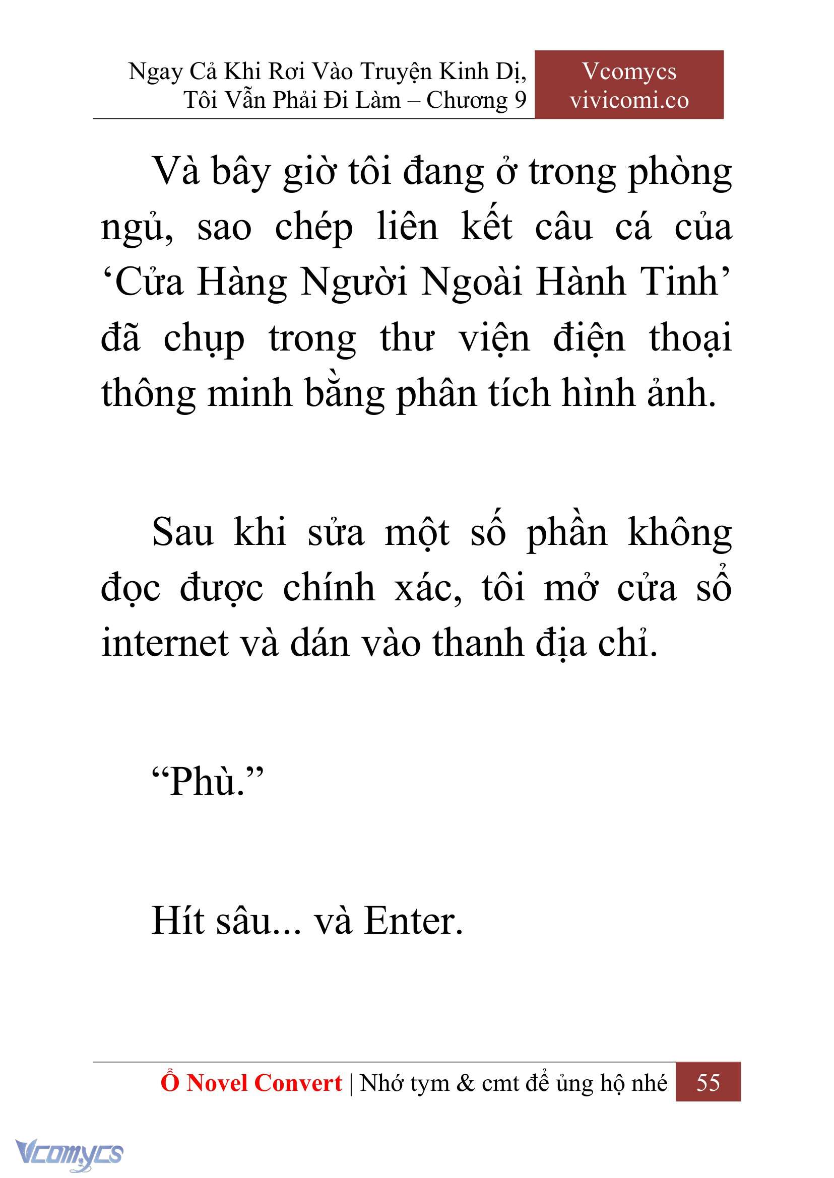 [Novel] Ngay Cả Khi Rơi Vào Truyện Kinh Dị, Tôi Vẫn Phải Đi Làm Chap 9 - Next Chap 10