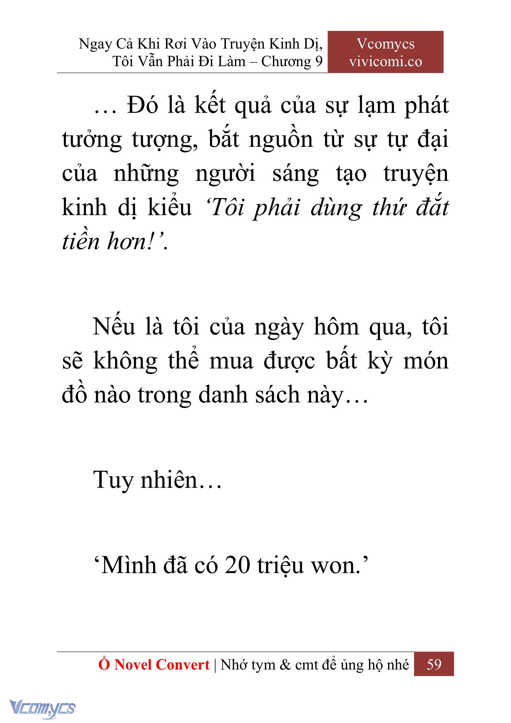 [Novel] Ngay Cả Khi Rơi Vào Truyện Kinh Dị, Tôi Vẫn Phải Đi Làm Chap 9 - Next Chap 10