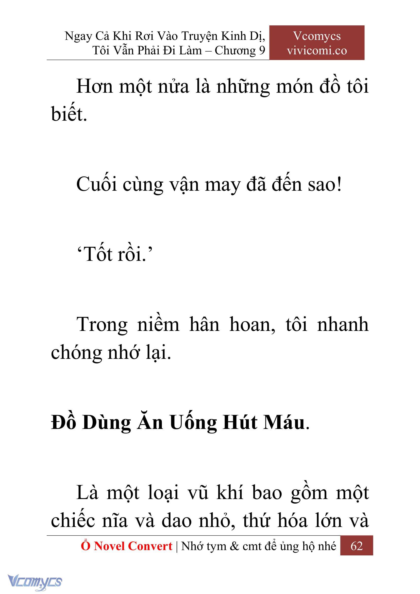 [Novel] Ngay Cả Khi Rơi Vào Truyện Kinh Dị, Tôi Vẫn Phải Đi Làm Chap 9 - Next Chap 10