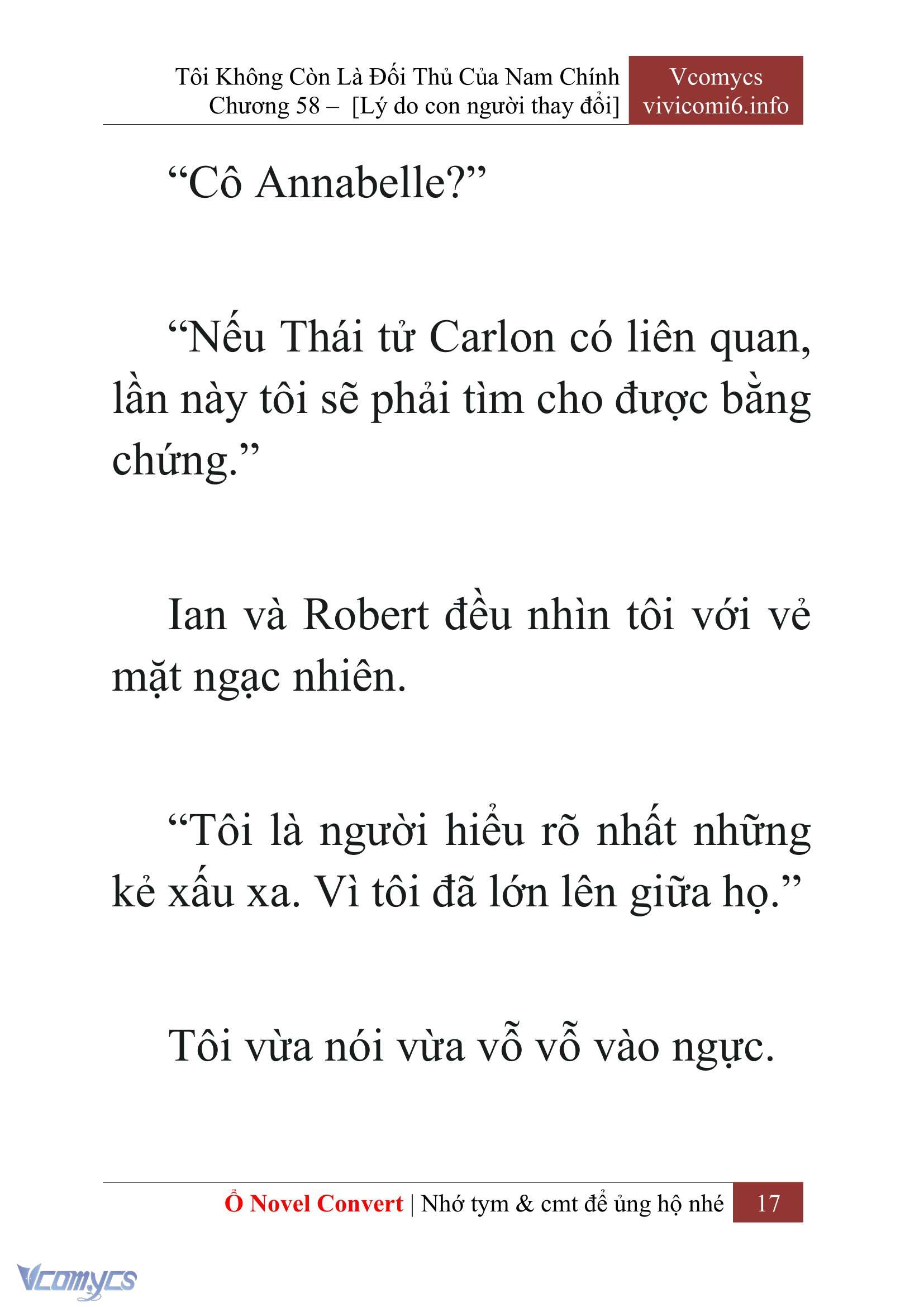 [Novel] Tôi Không Còn Là Đối Thủ Của Nam Chính Chap 58 - Next Chap 59