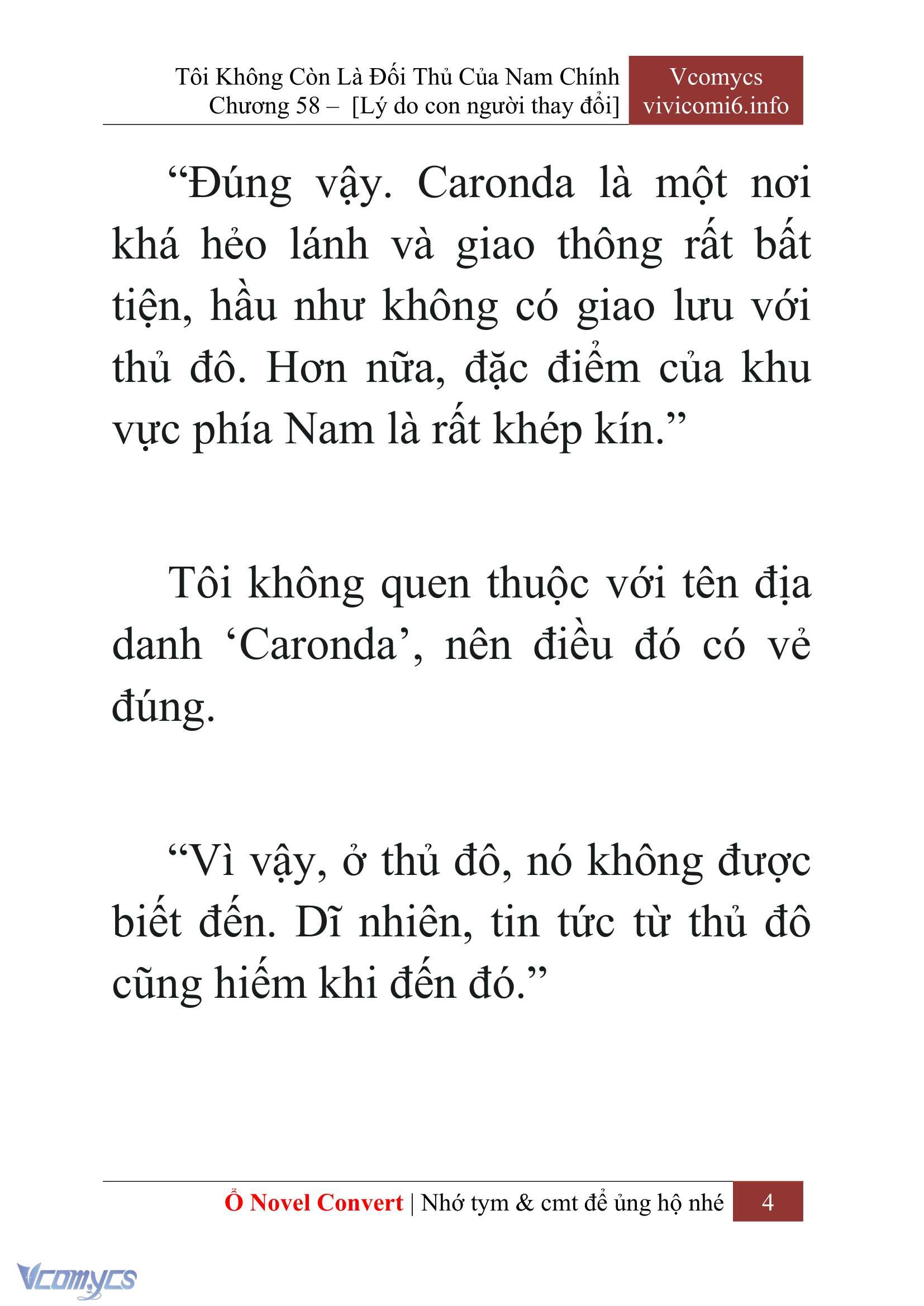 [Novel] Tôi Không Còn Là Đối Thủ Của Nam Chính Chap 58 - Next Chap 59
