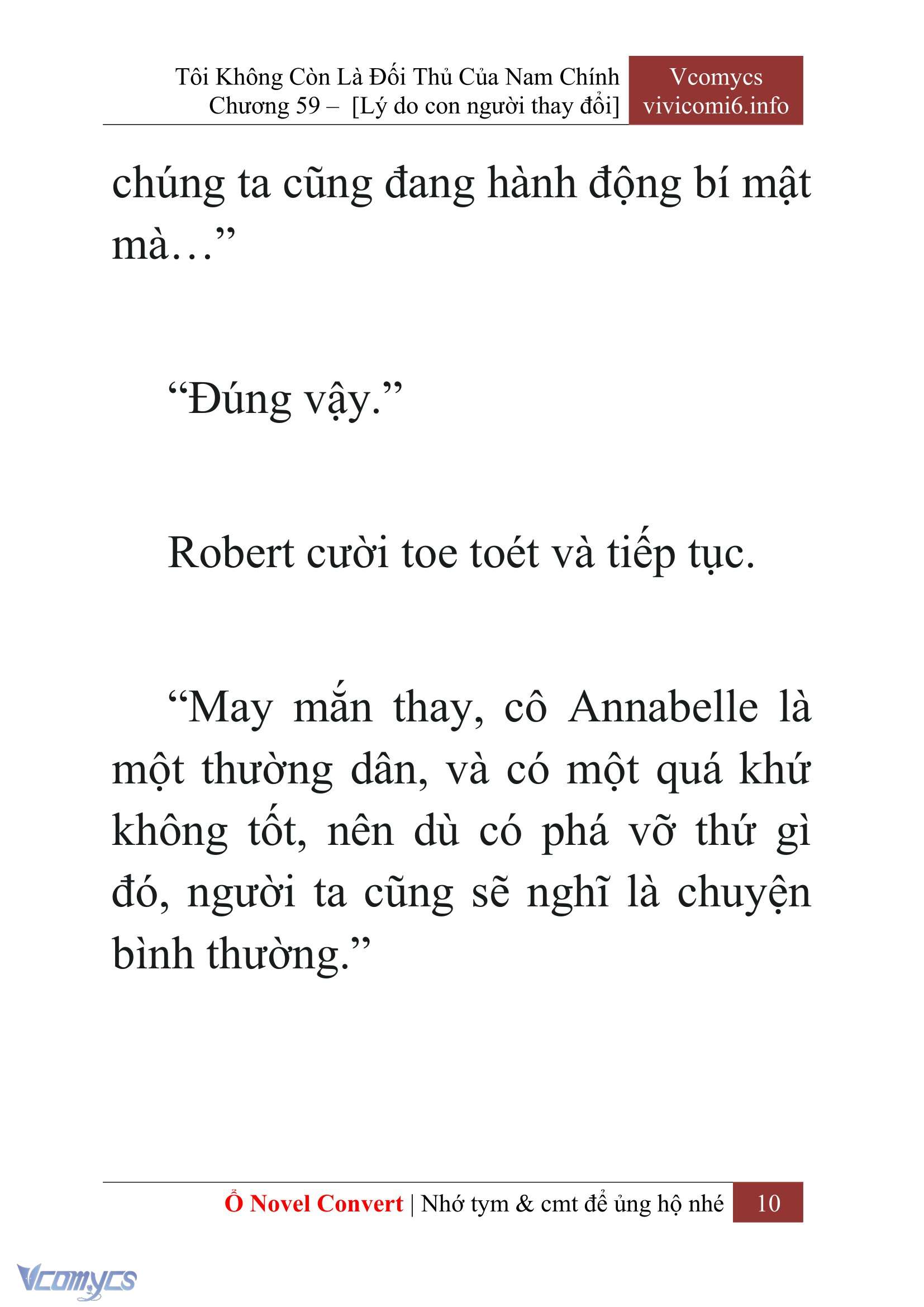 [Novel] Tôi Không Còn Là Đối Thủ Của Nam Chính Chap 59 - Next Chap 60