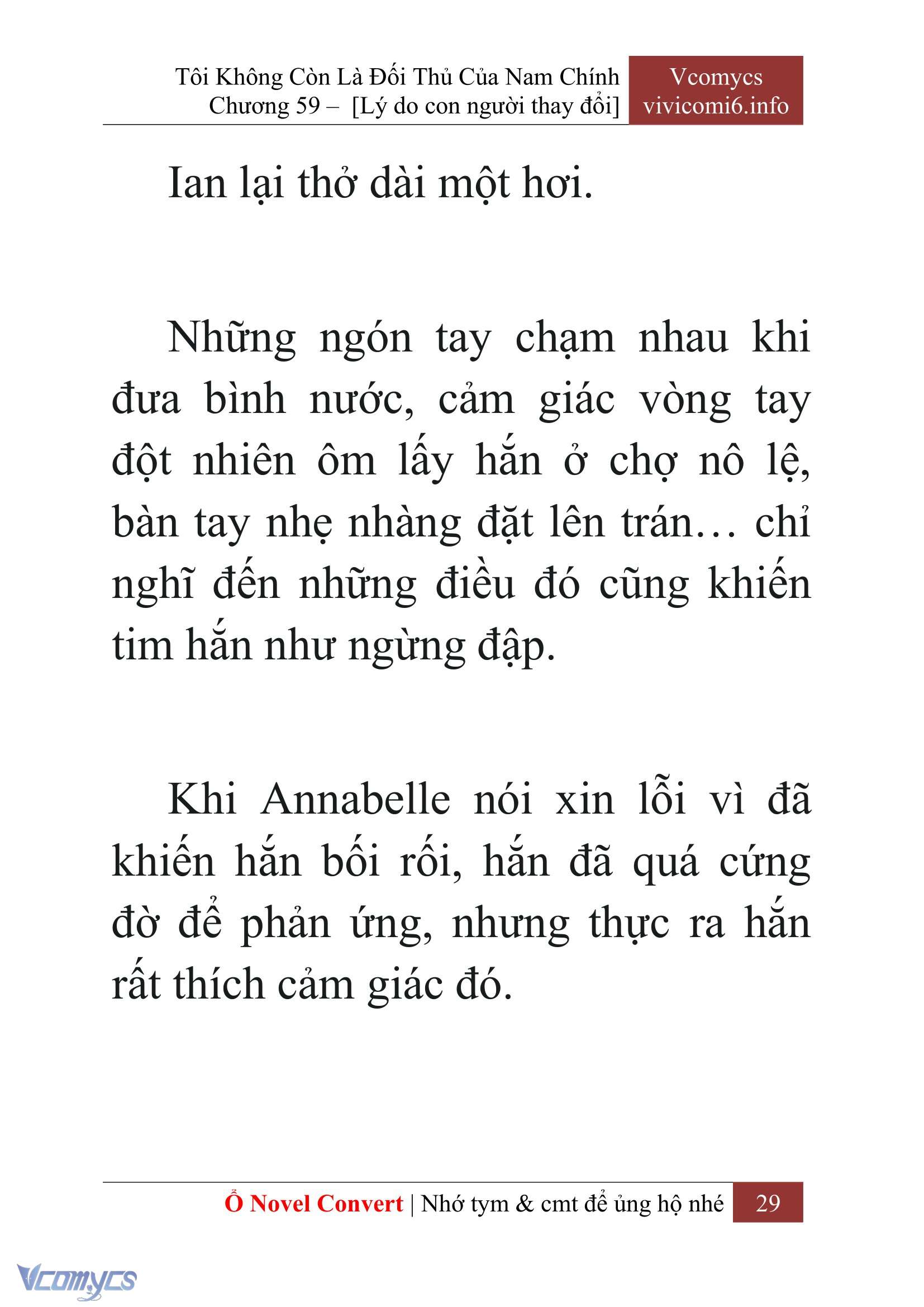 [Novel] Tôi Không Còn Là Đối Thủ Của Nam Chính Chap 59 - Next Chap 60