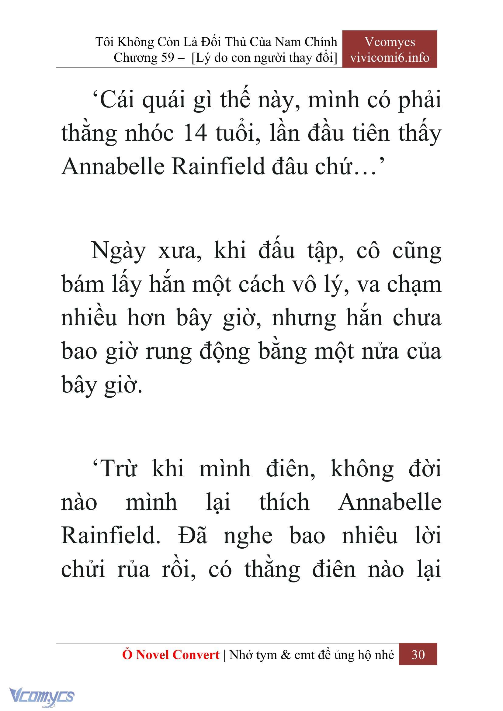 [Novel] Tôi Không Còn Là Đối Thủ Của Nam Chính Chap 59 - Next Chap 60