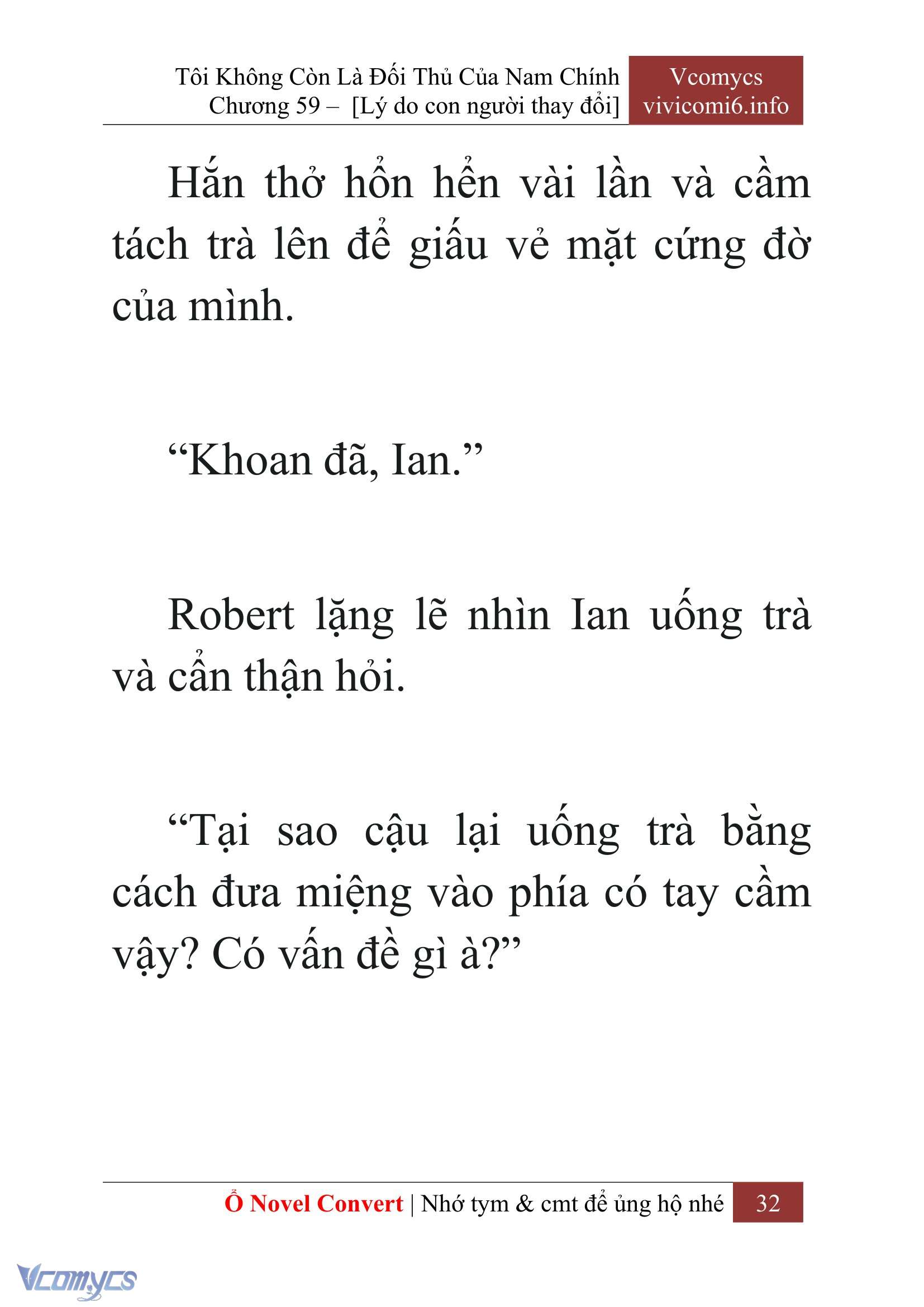 [Novel] Tôi Không Còn Là Đối Thủ Của Nam Chính Chap 59 - Next Chap 60
