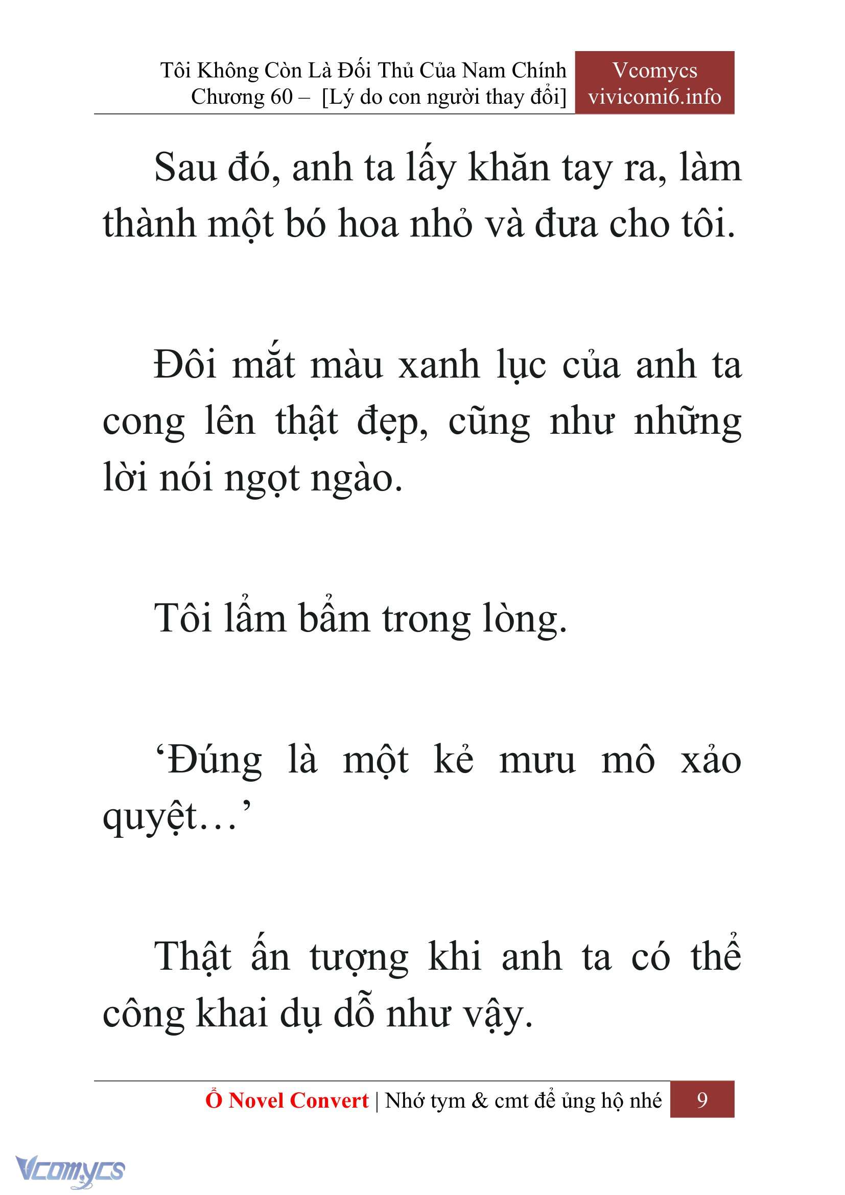 [Novel] Tôi Không Còn Là Đối Thủ Của Nam Chính Chap 60 - Next Chap 61