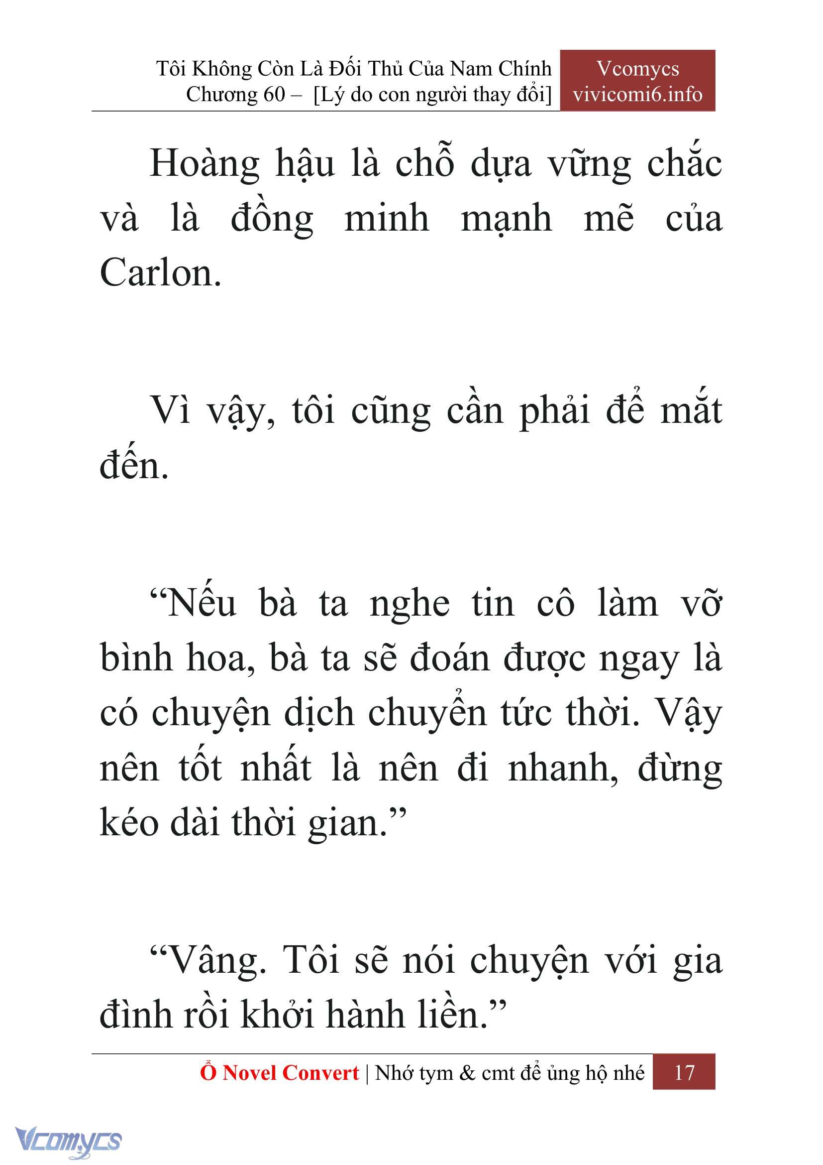 [Novel] Tôi Không Còn Là Đối Thủ Của Nam Chính Chap 60 - Next Chap 61