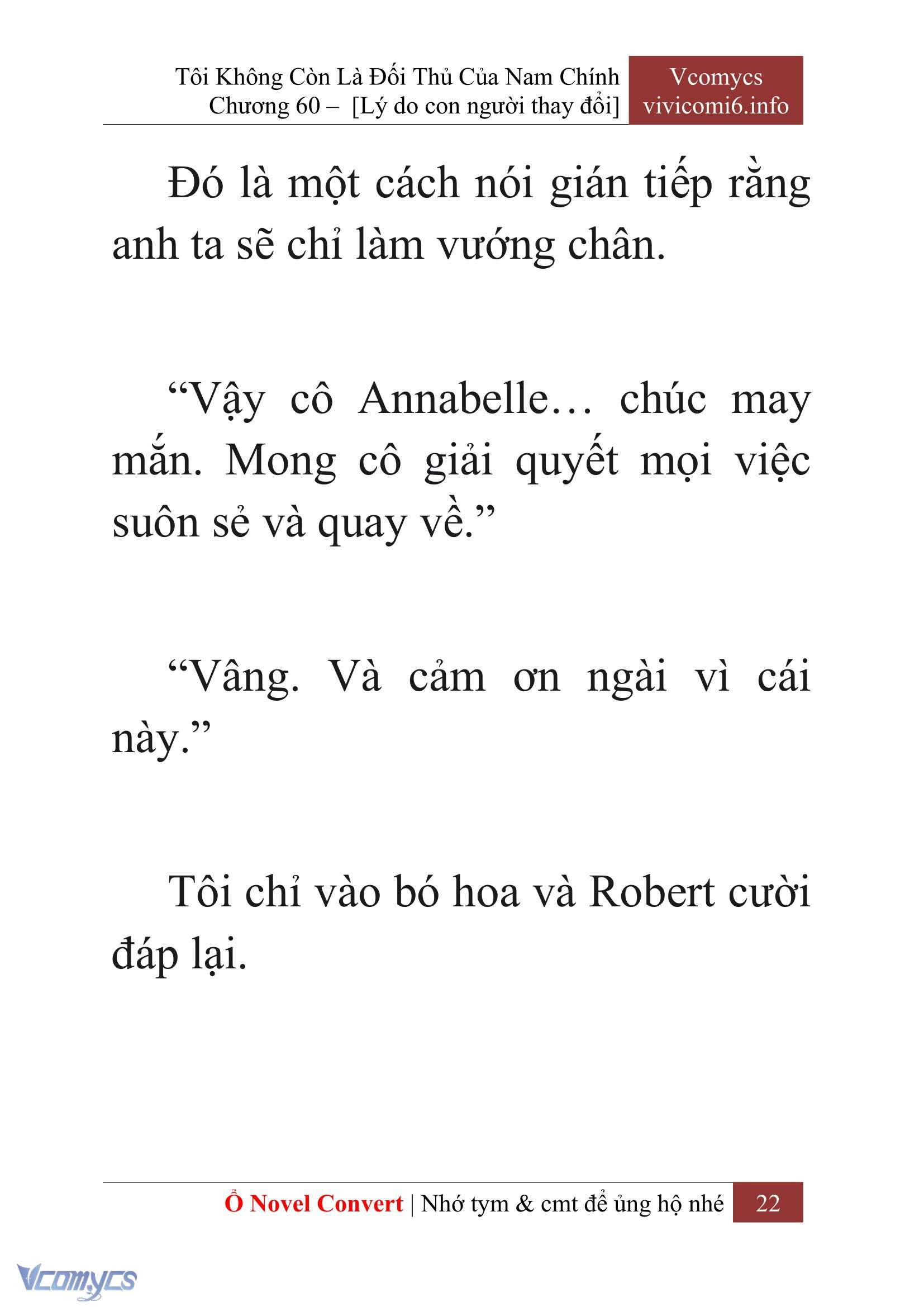[Novel] Tôi Không Còn Là Đối Thủ Của Nam Chính Chap 60 - Next Chap 61