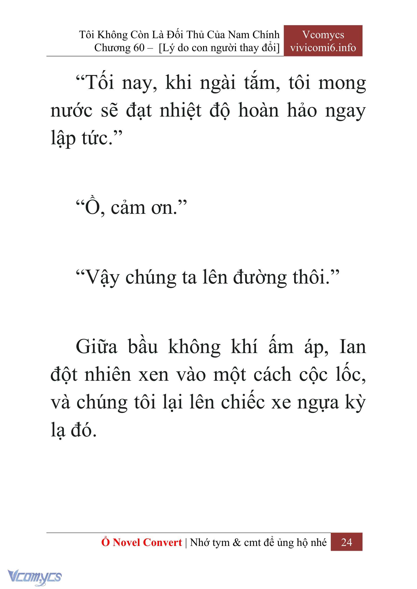 [Novel] Tôi Không Còn Là Đối Thủ Của Nam Chính Chap 60 - Next Chap 61