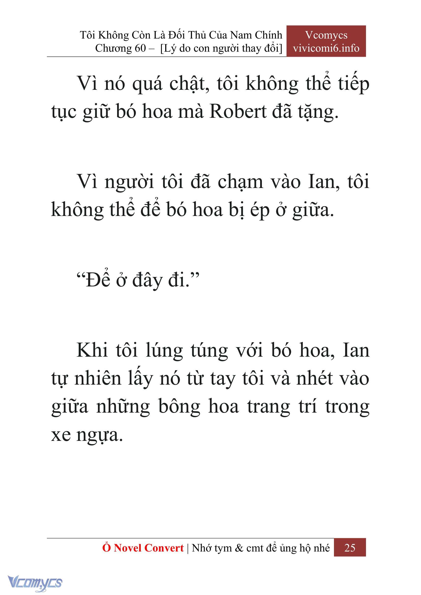 [Novel] Tôi Không Còn Là Đối Thủ Của Nam Chính Chap 60 - Next Chap 61