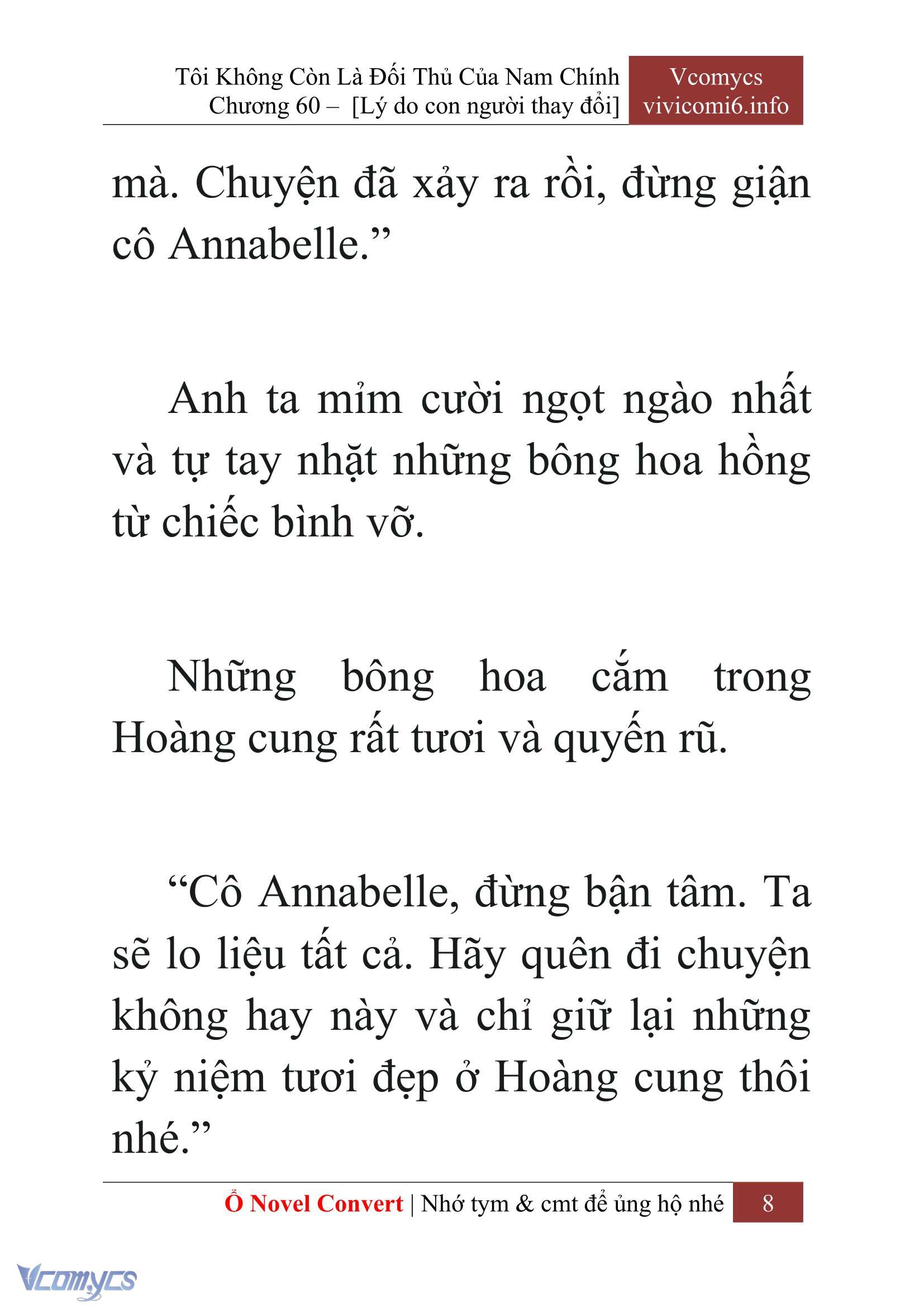[Novel] Tôi Không Còn Là Đối Thủ Của Nam Chính Chap 60 - Next Chap 61