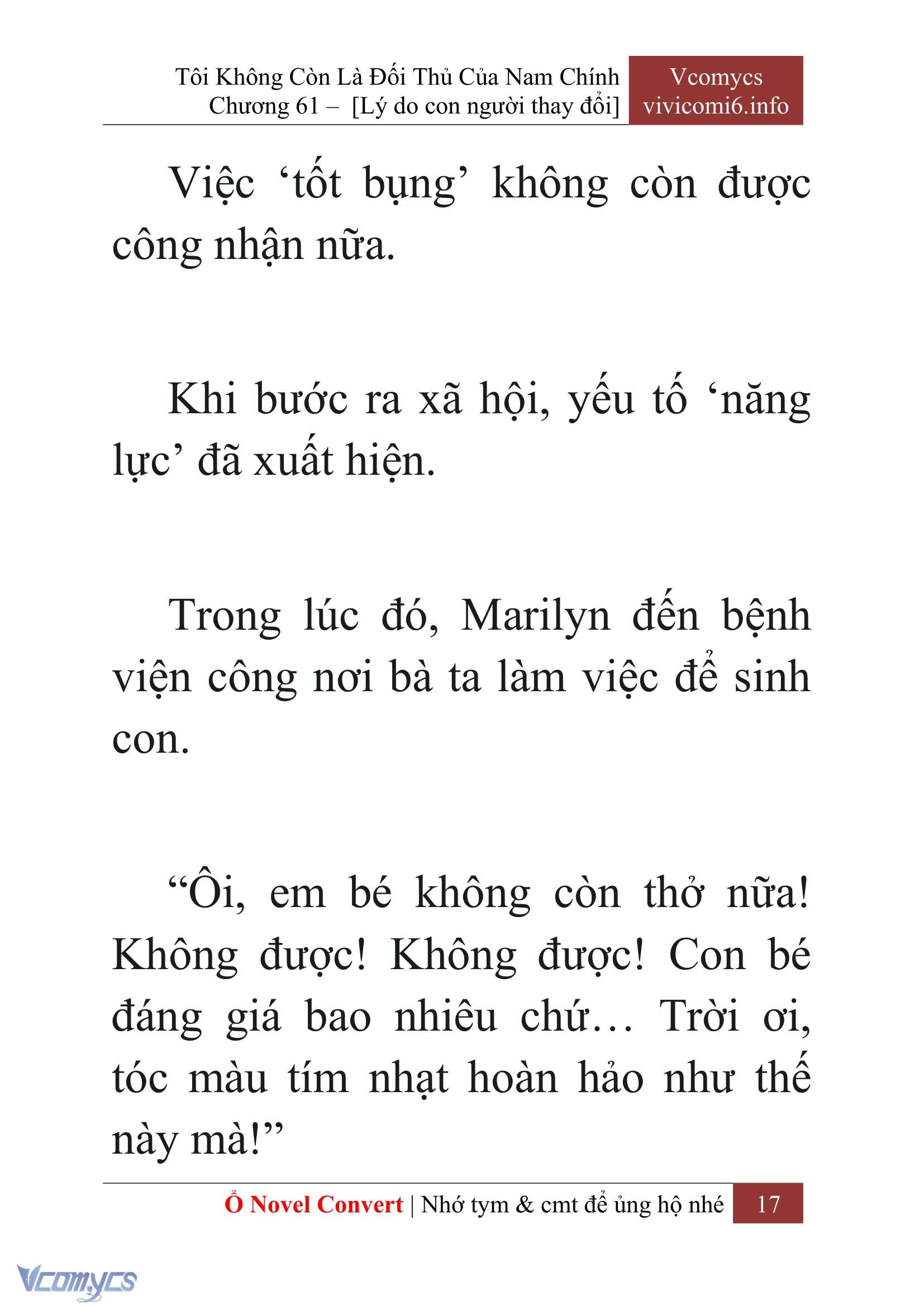 [Novel] Tôi Không Còn Là Đối Thủ Của Nam Chính Chap 61 - Next Chap 62