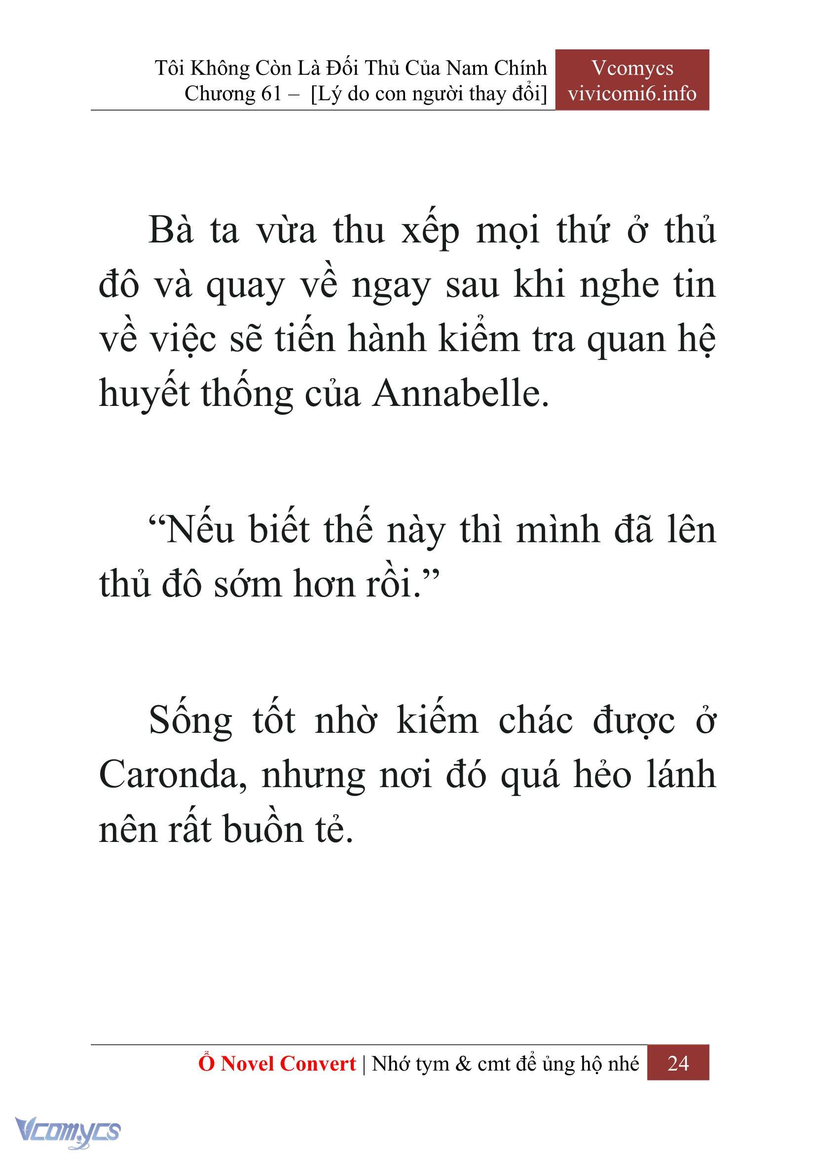 [Novel] Tôi Không Còn Là Đối Thủ Của Nam Chính Chap 61 - Next Chap 62