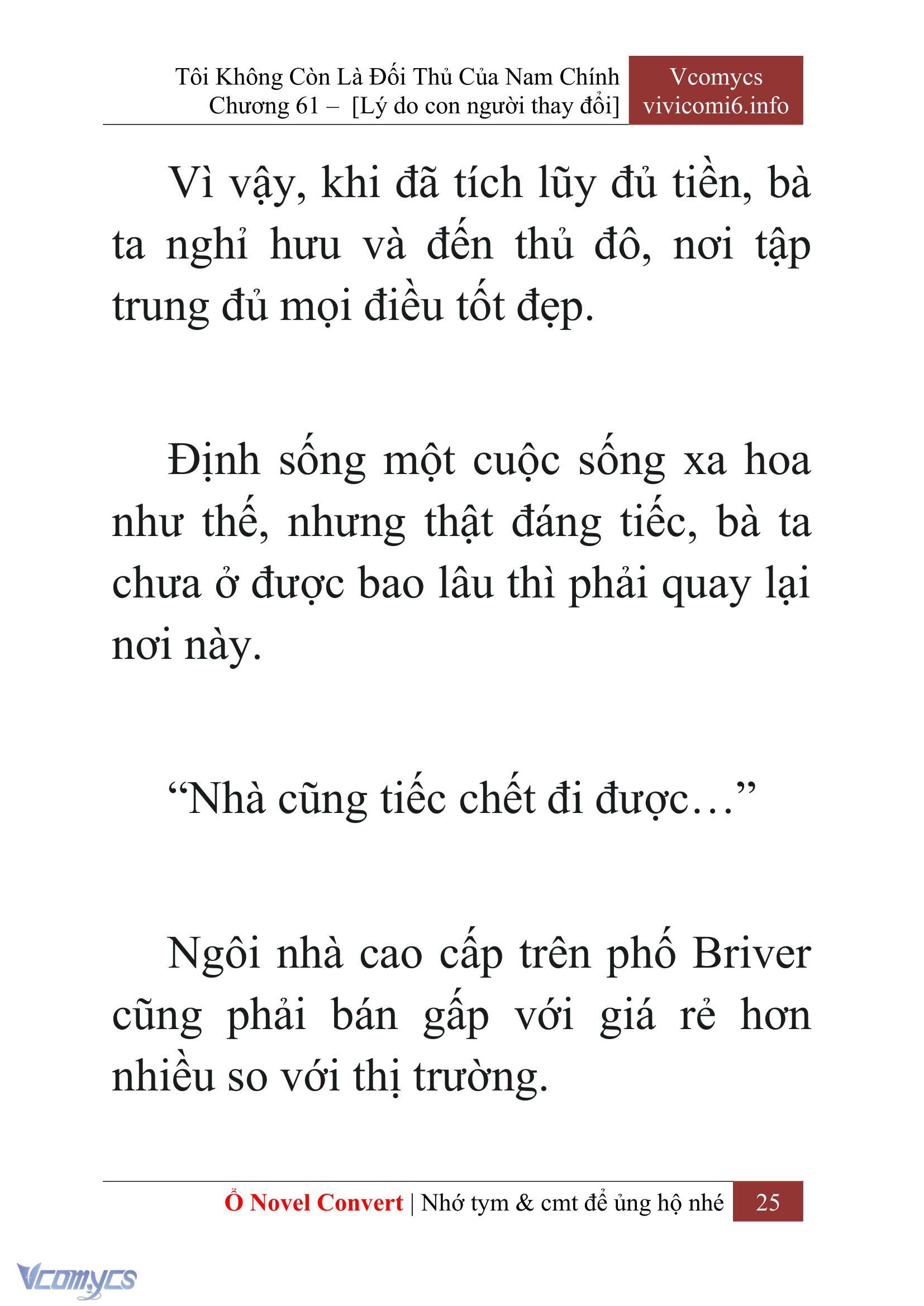 [Novel] Tôi Không Còn Là Đối Thủ Của Nam Chính Chap 61 - Next Chap 62