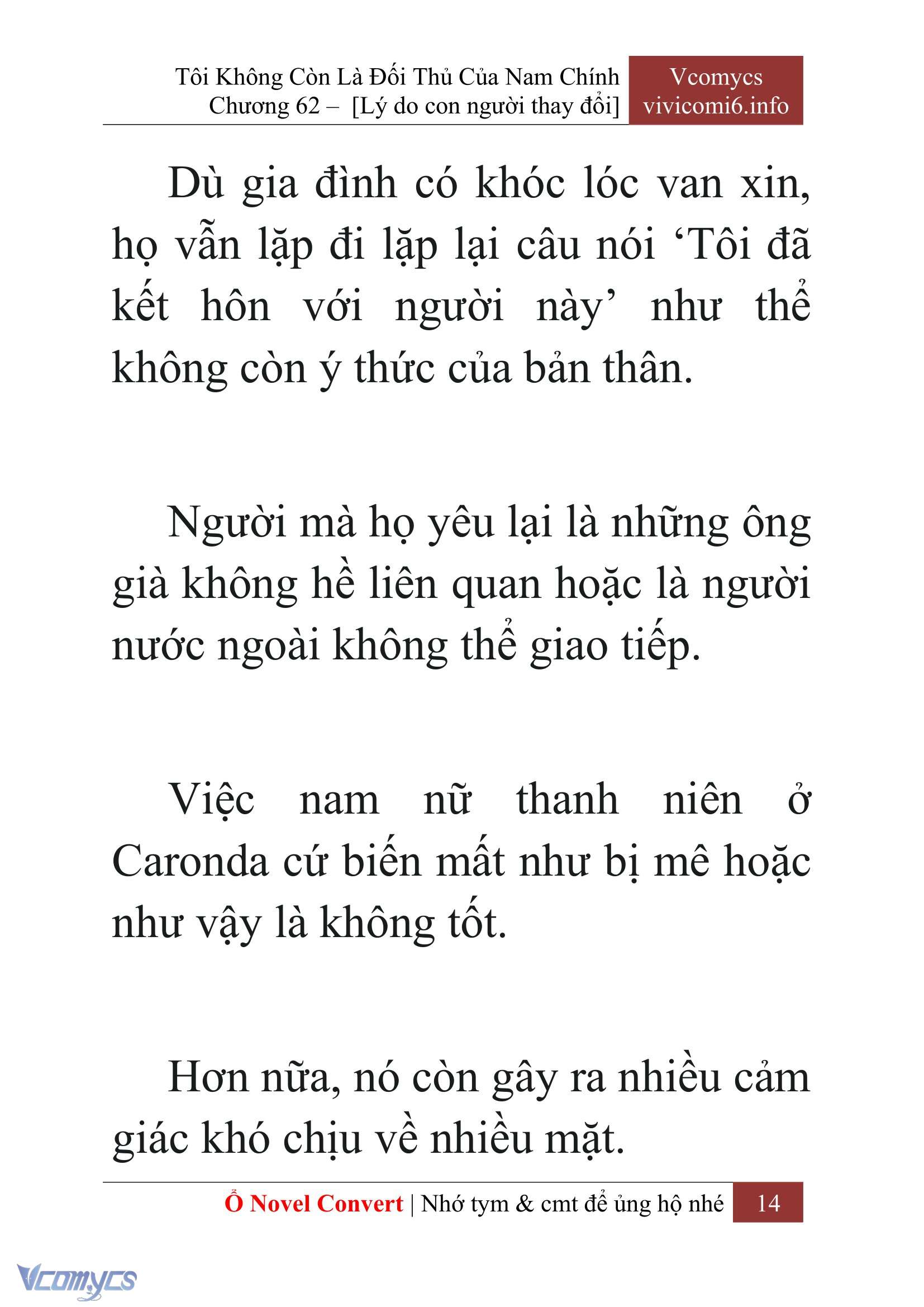 [Novel] Tôi Không Còn Là Đối Thủ Của Nam Chính Chap 62 - Next Chap 63
