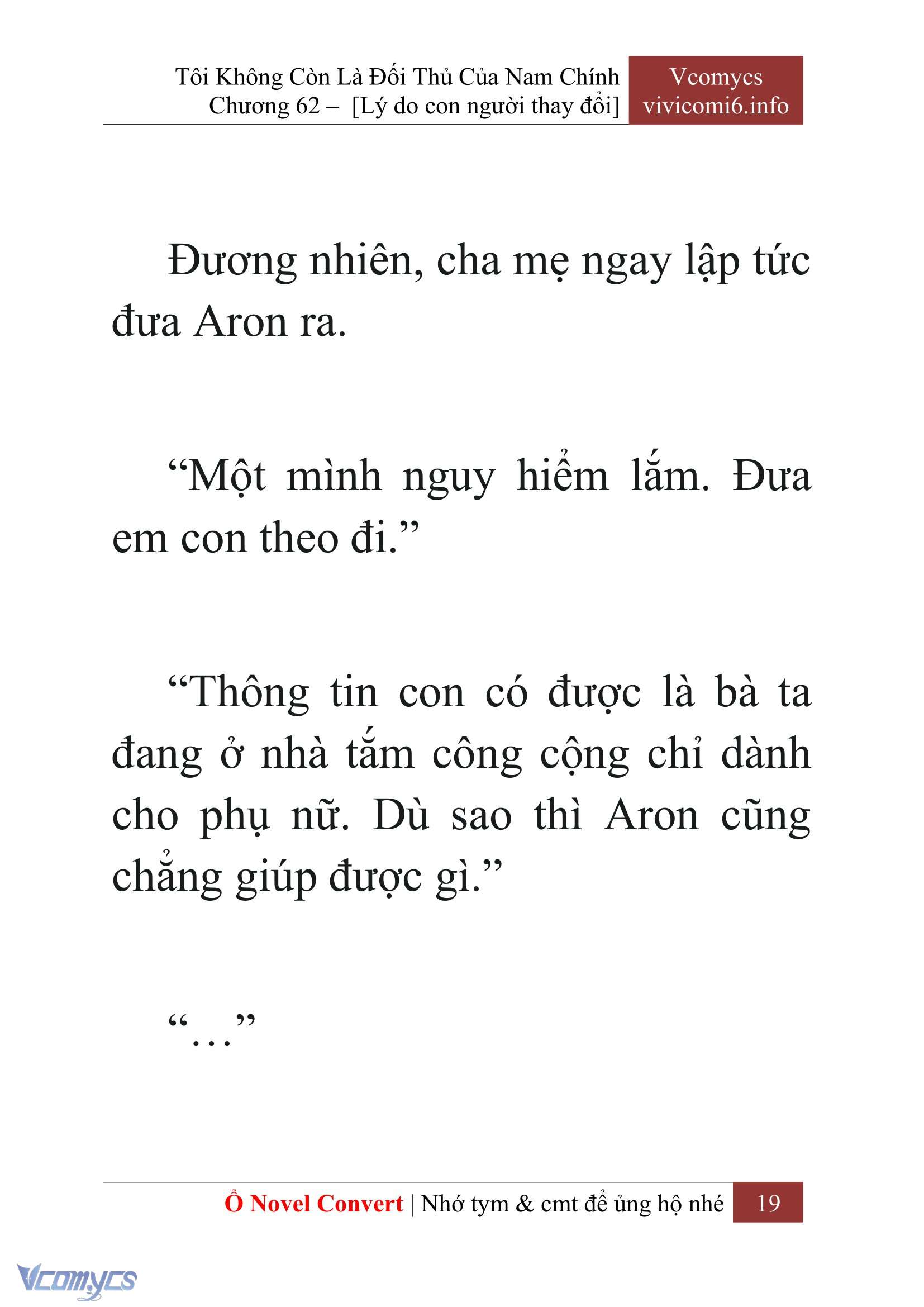 [Novel] Tôi Không Còn Là Đối Thủ Của Nam Chính Chap 62 - Next Chap 63