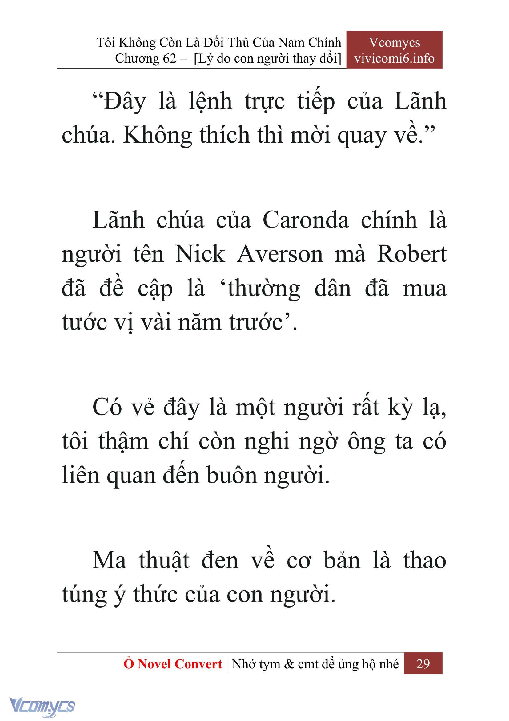 [Novel] Tôi Không Còn Là Đối Thủ Của Nam Chính Chap 62 - Next Chap 63