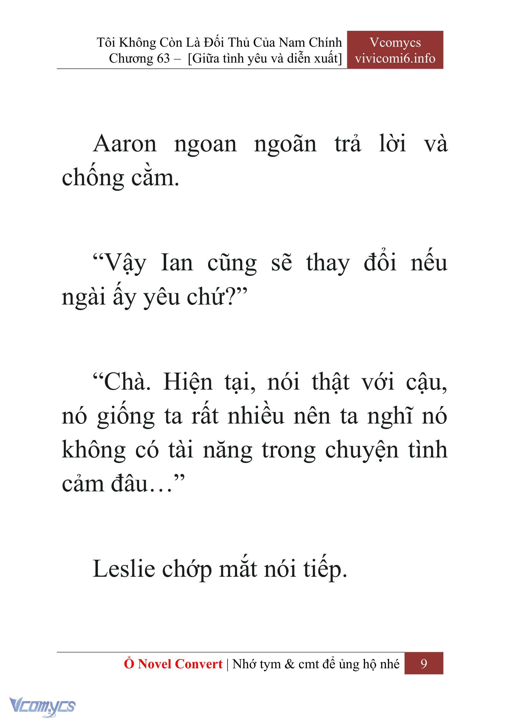 [Novel] Tôi Không Còn Là Đối Thủ Của Nam Chính Chap 63 - Next Chap 64