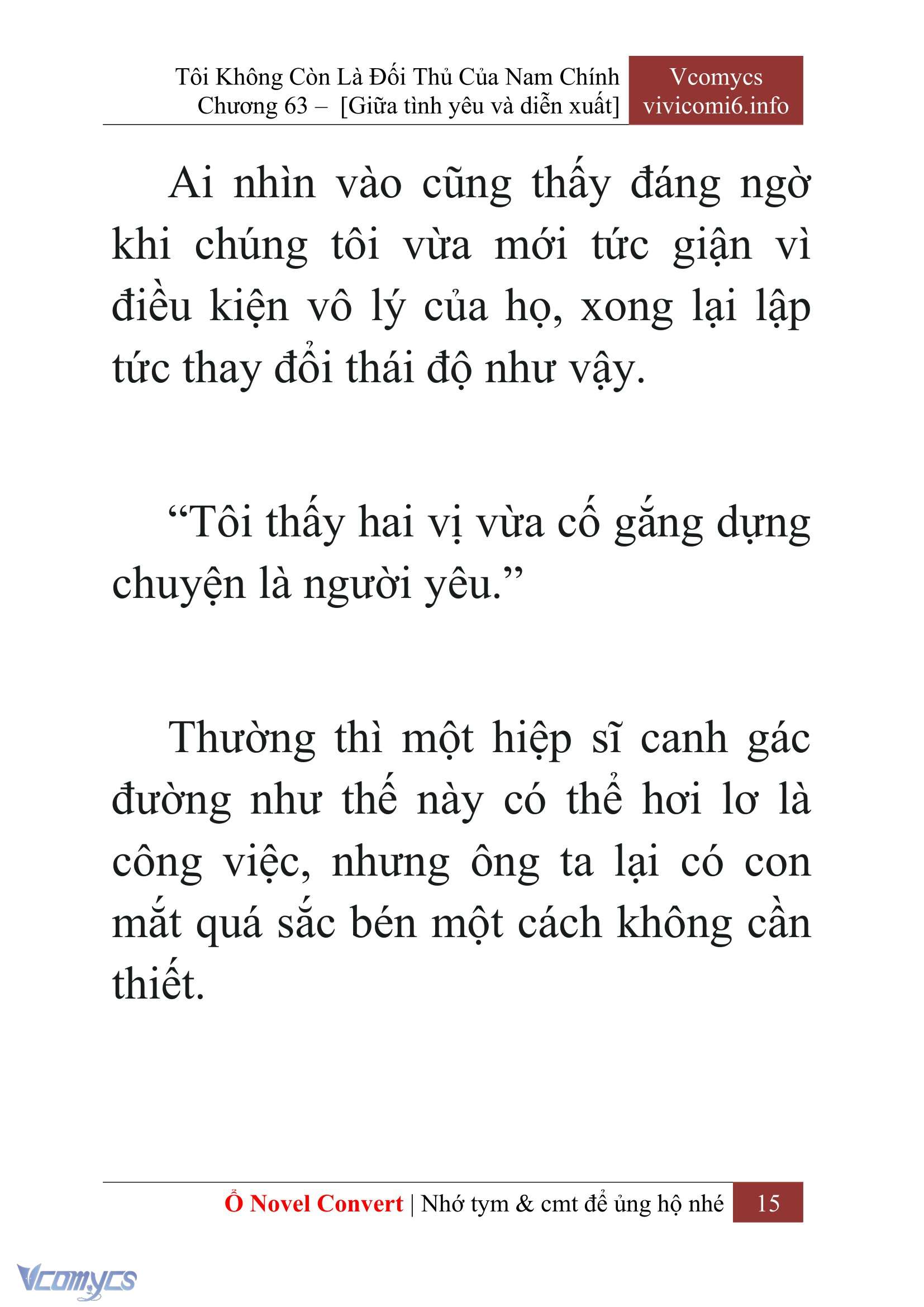 [Novel] Tôi Không Còn Là Đối Thủ Của Nam Chính Chap 63 - Next Chap 64