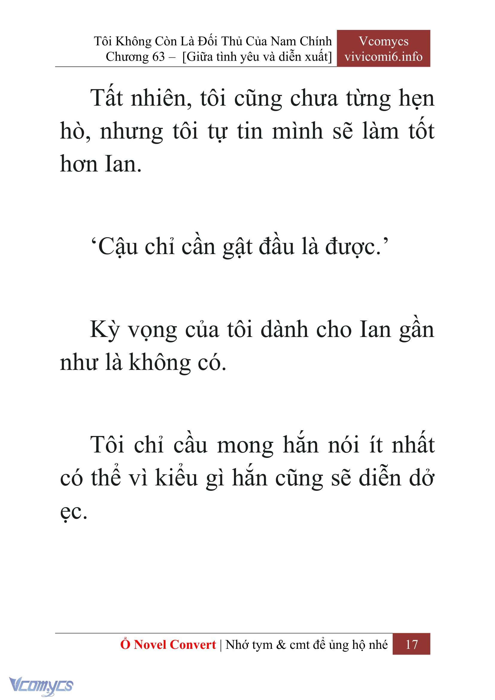 [Novel] Tôi Không Còn Là Đối Thủ Của Nam Chính Chap 63 - Next Chap 64