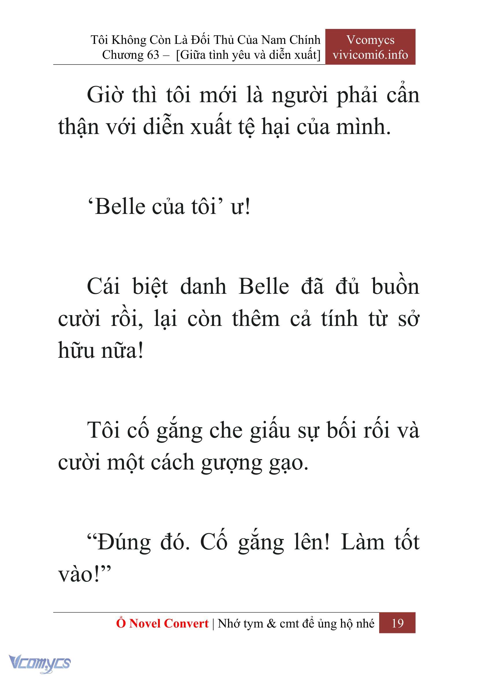 [Novel] Tôi Không Còn Là Đối Thủ Của Nam Chính Chap 63 - Next Chap 64
