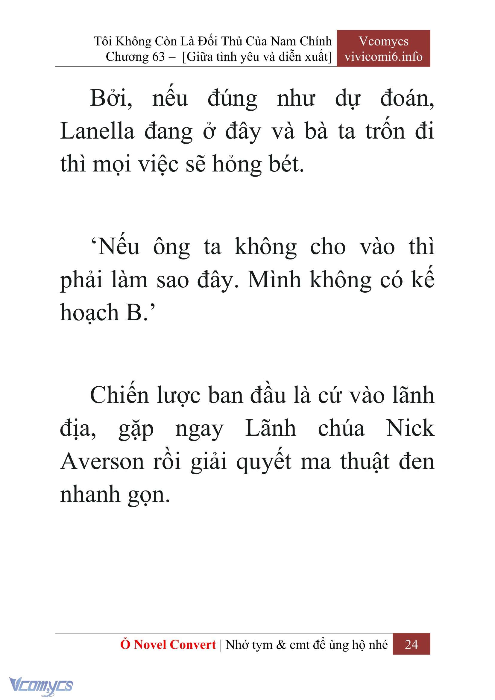 [Novel] Tôi Không Còn Là Đối Thủ Của Nam Chính Chap 63 - Next Chap 64