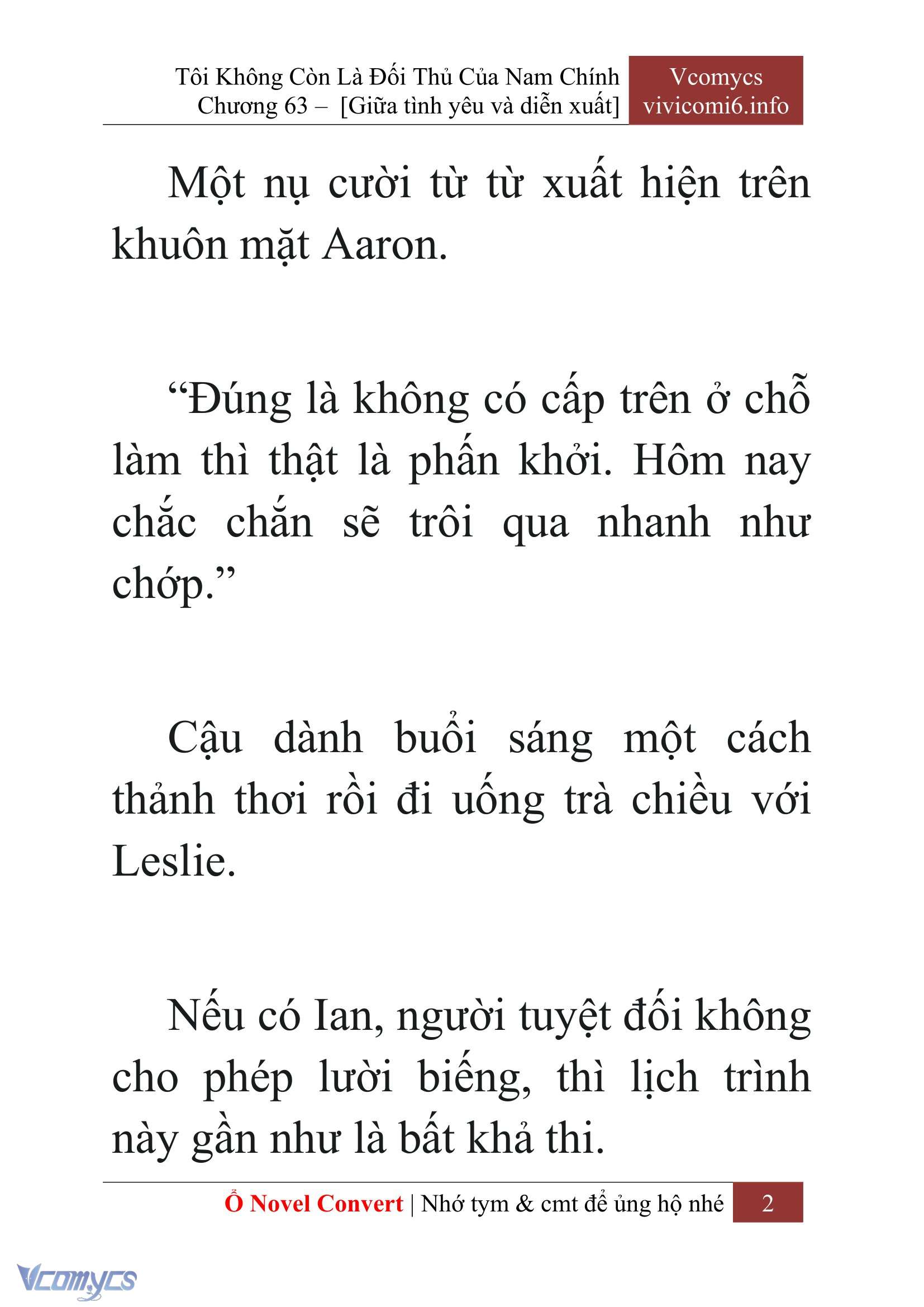 [Novel] Tôi Không Còn Là Đối Thủ Của Nam Chính Chap 63 - Next Chap 64