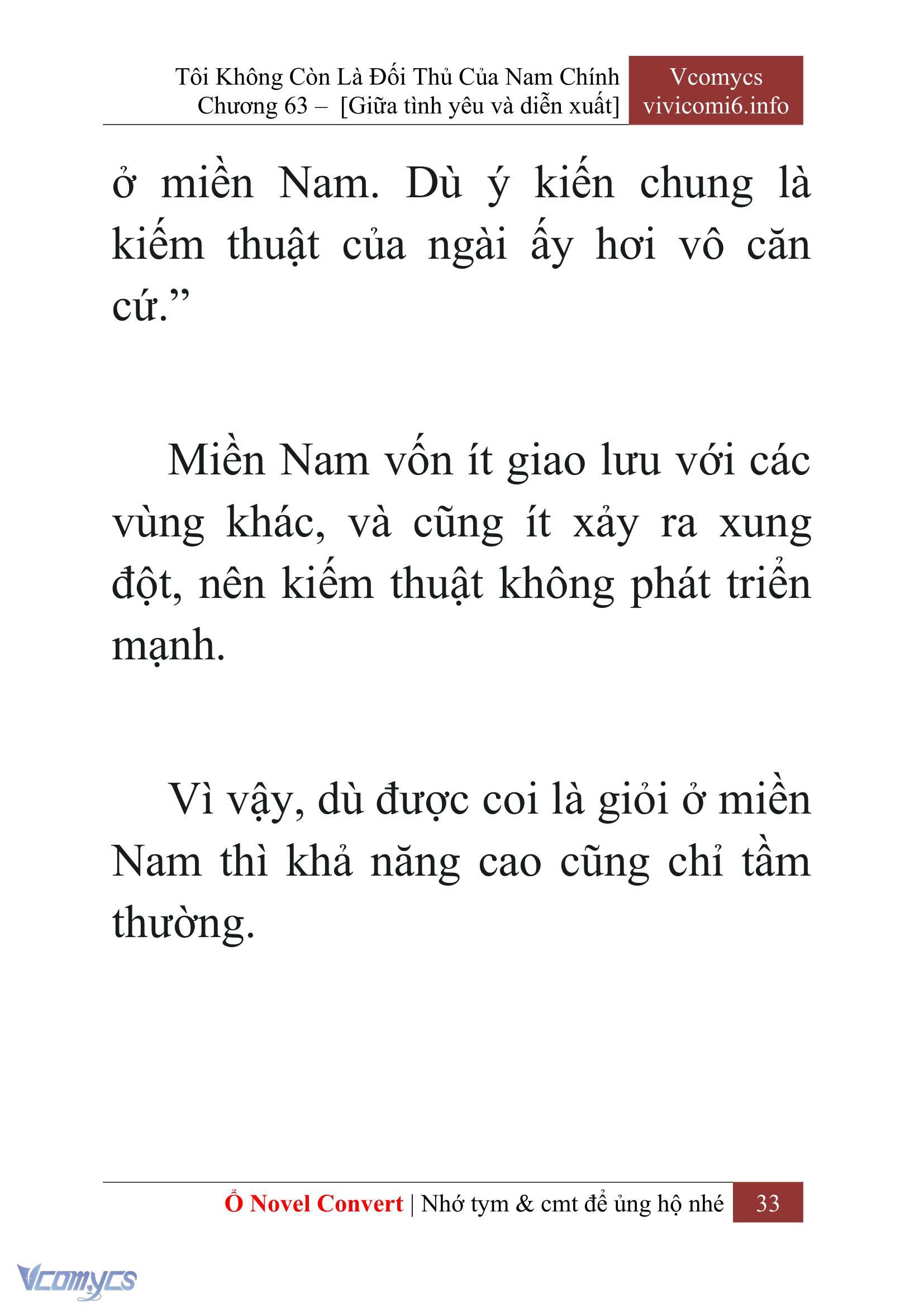 [Novel] Tôi Không Còn Là Đối Thủ Của Nam Chính Chap 63 - Next Chap 64