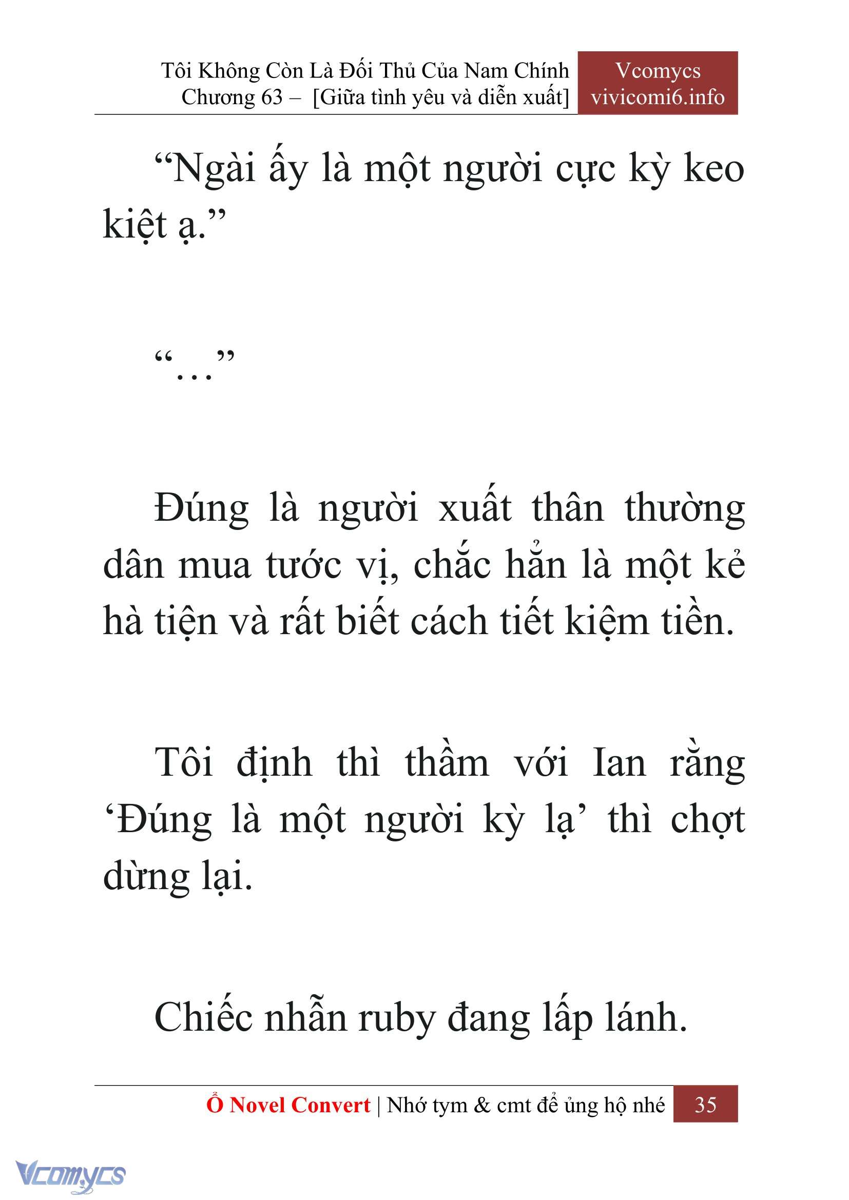 [Novel] Tôi Không Còn Là Đối Thủ Của Nam Chính Chap 63 - Next Chap 64