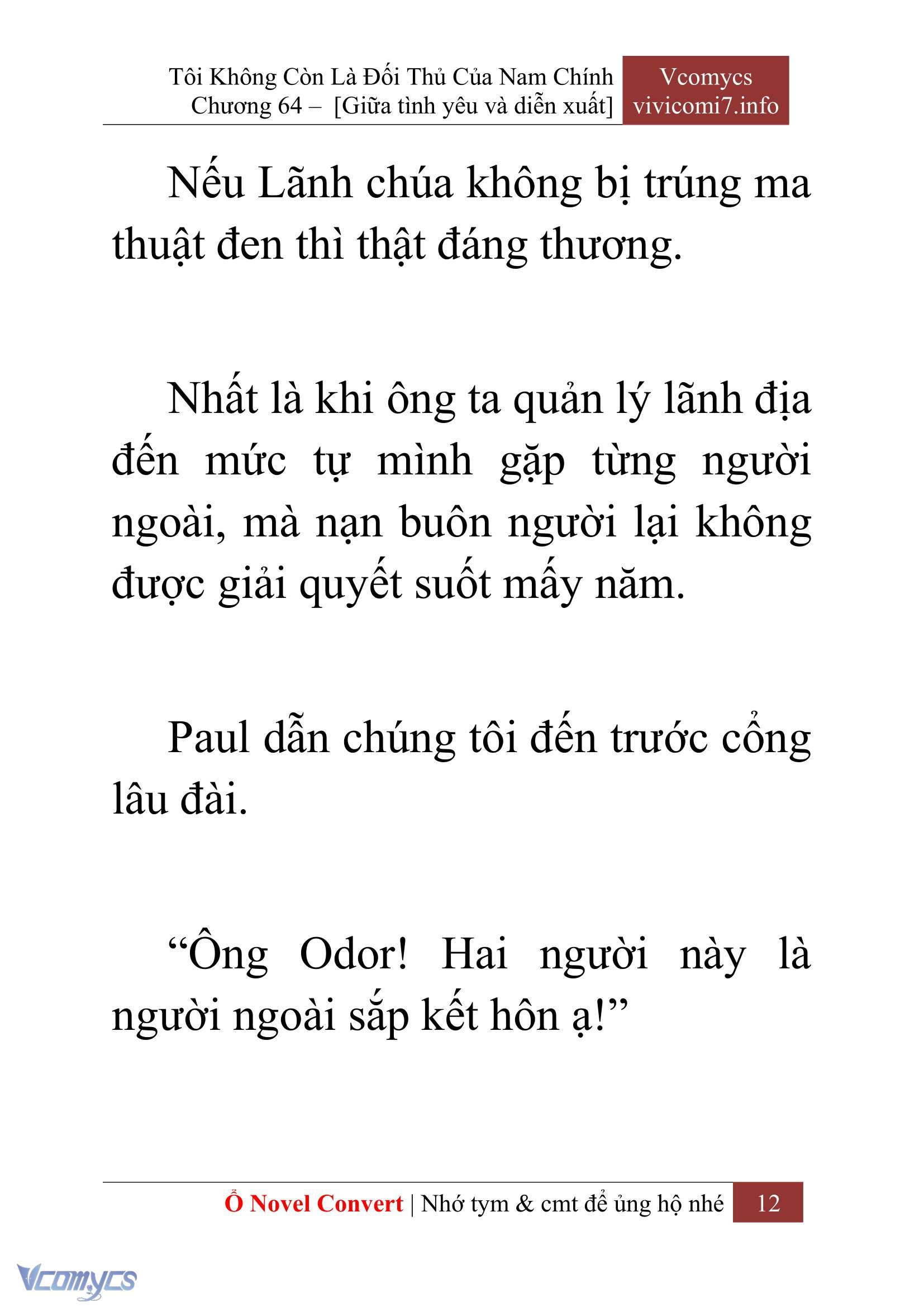 [Novel] Tôi Không Còn Là Đối Thủ Của Nam Chính Chap 64 - Next Chap 65