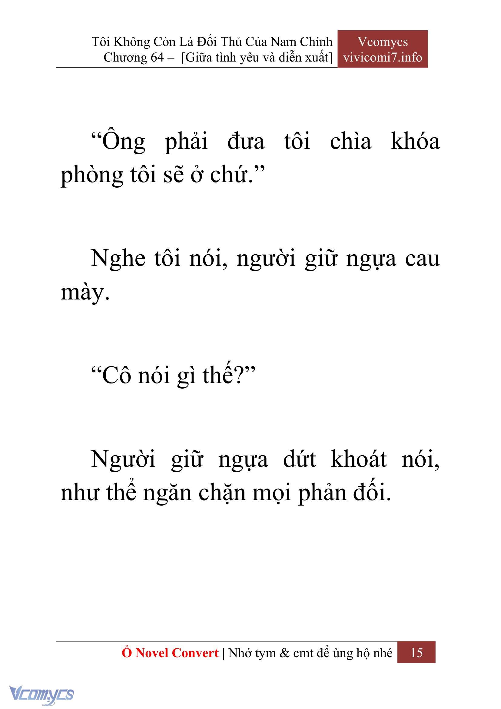 [Novel] Tôi Không Còn Là Đối Thủ Của Nam Chính Chap 64 - Next Chap 65