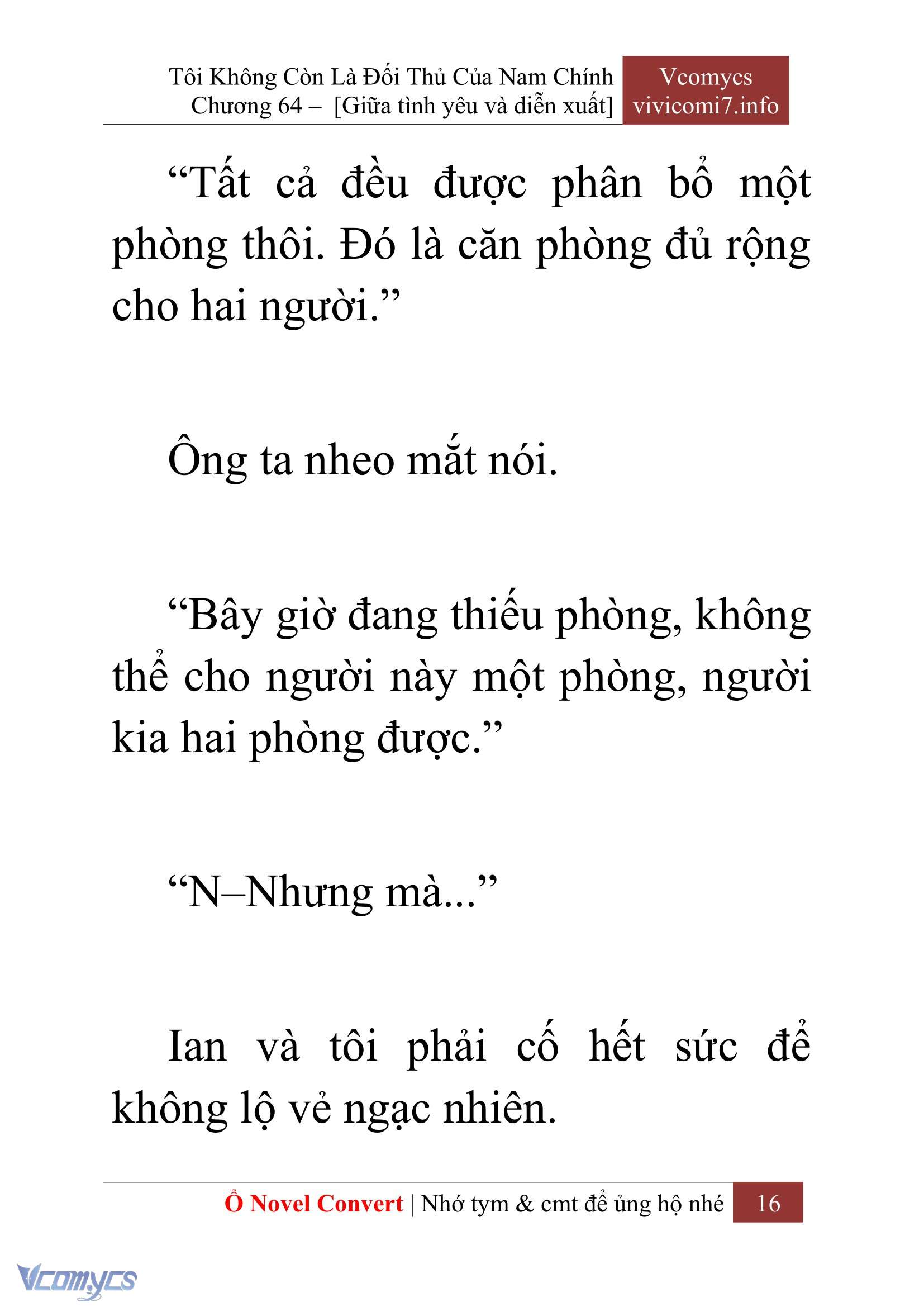 [Novel] Tôi Không Còn Là Đối Thủ Của Nam Chính Chap 64 - Next Chap 65