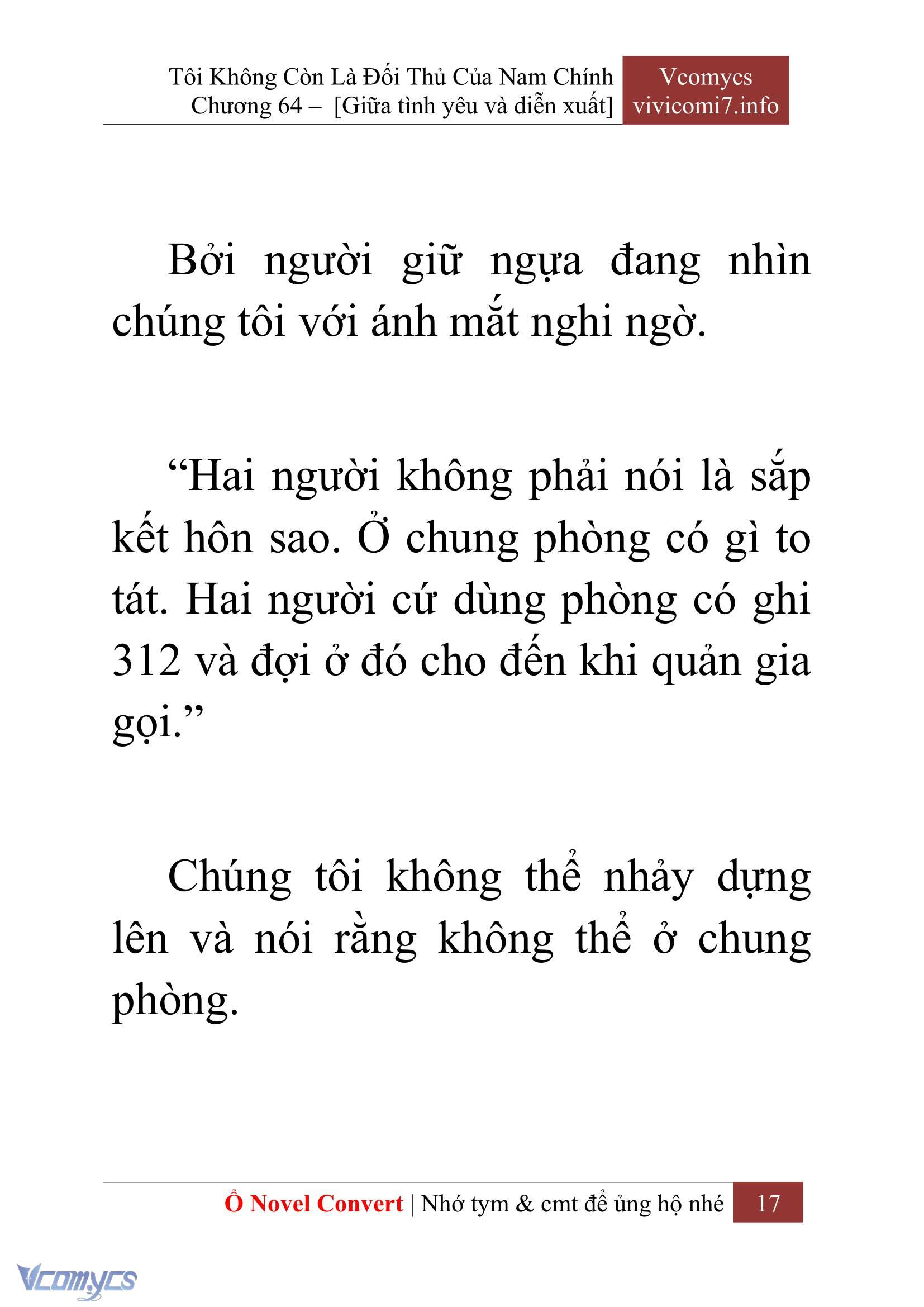 [Novel] Tôi Không Còn Là Đối Thủ Của Nam Chính Chap 64 - Next Chap 65