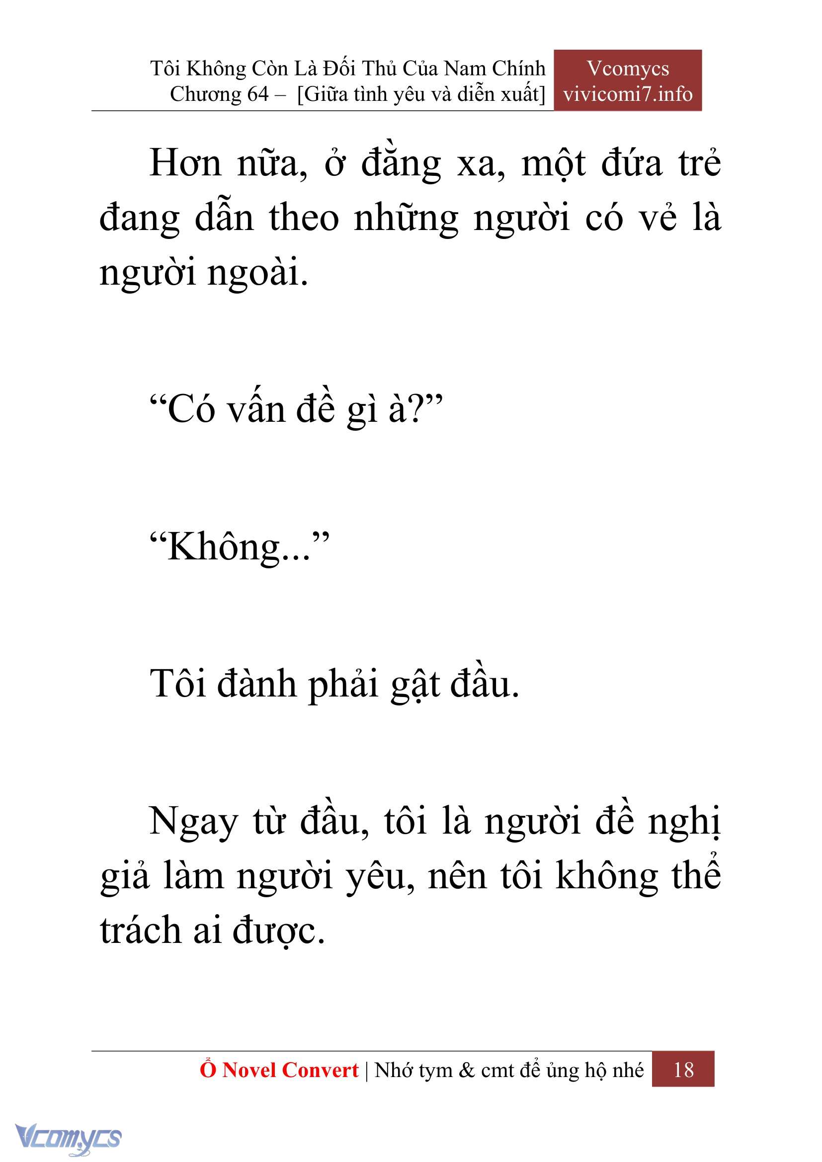 [Novel] Tôi Không Còn Là Đối Thủ Của Nam Chính Chap 64 - Next Chap 65