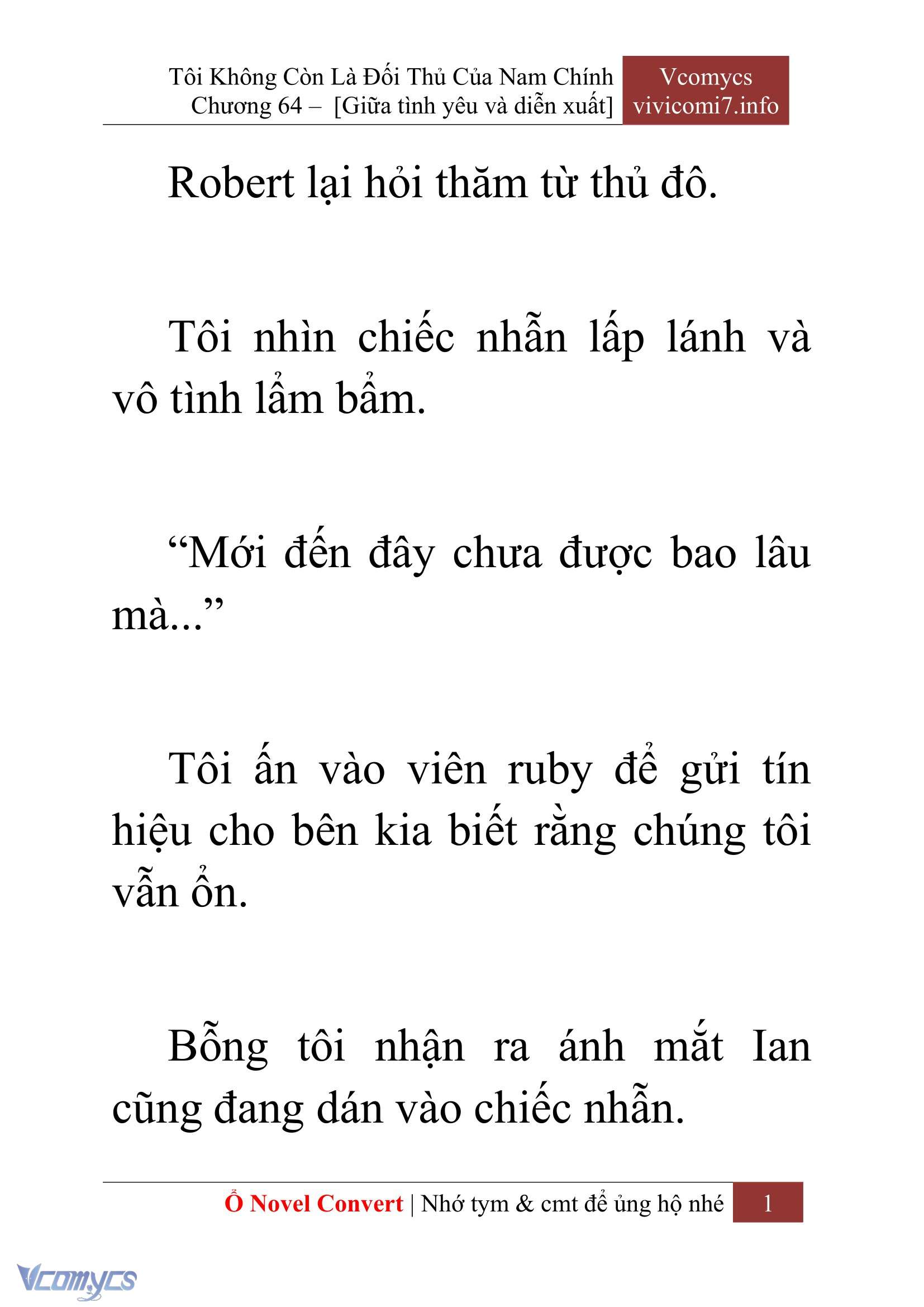[Novel] Tôi Không Còn Là Đối Thủ Của Nam Chính Chap 64 - Next Chap 65