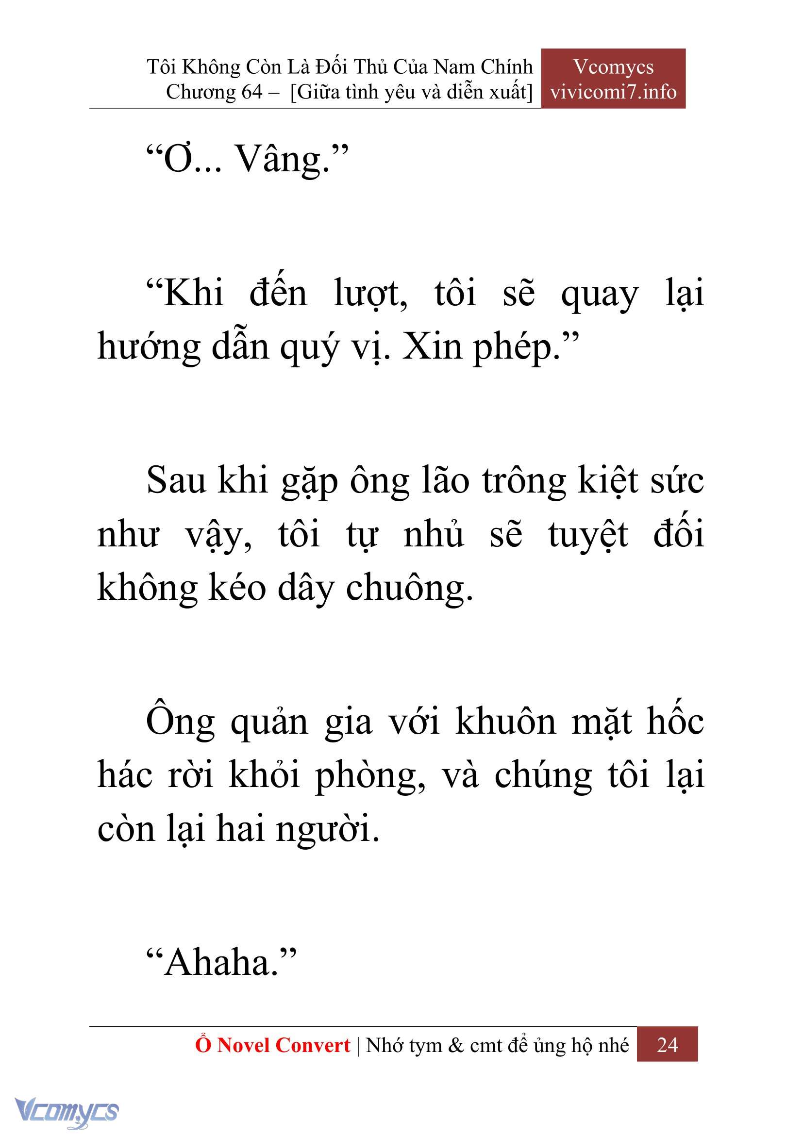 [Novel] Tôi Không Còn Là Đối Thủ Của Nam Chính Chap 64 - Next Chap 65
