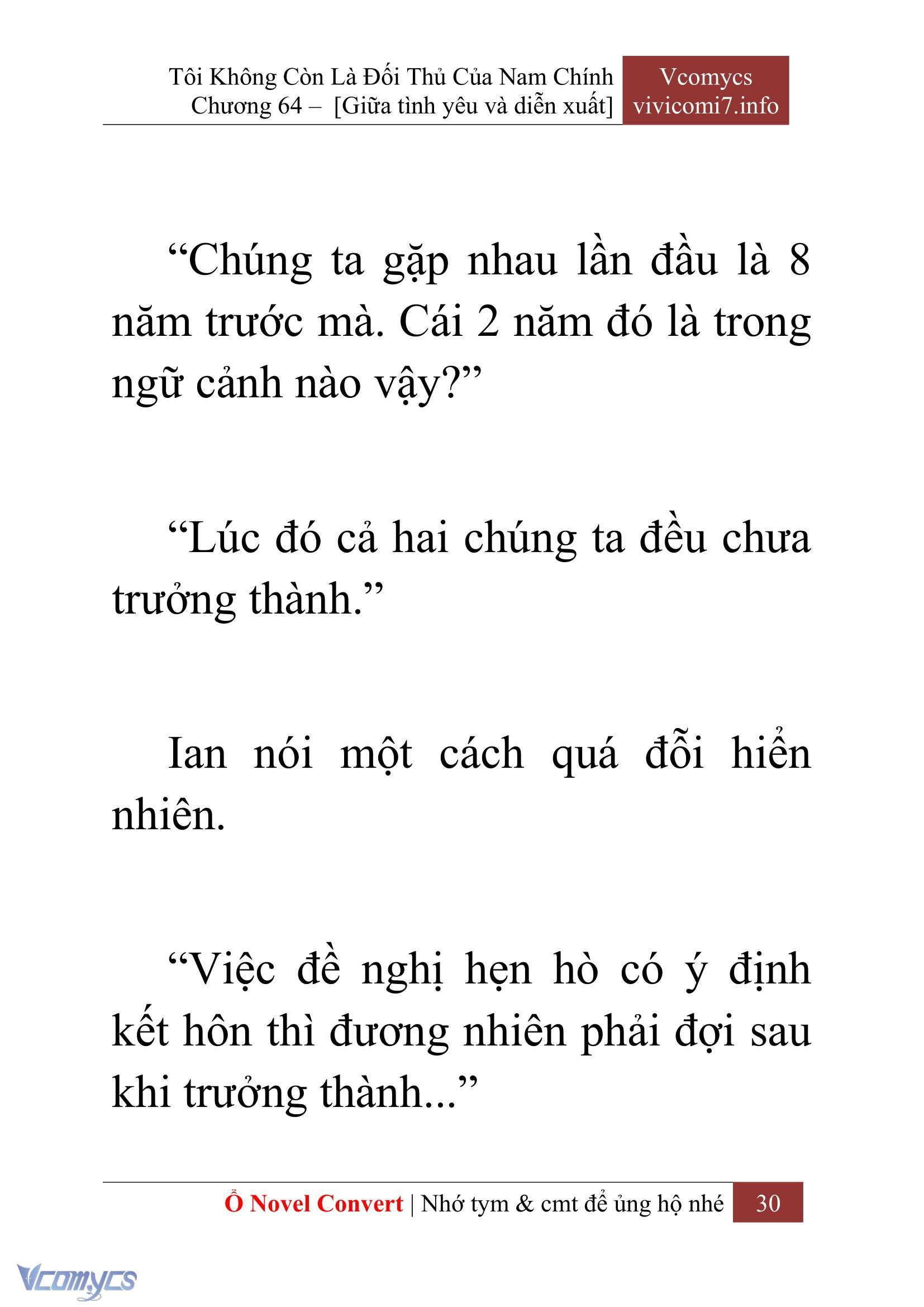 [Novel] Tôi Không Còn Là Đối Thủ Của Nam Chính Chap 64 - Next Chap 65