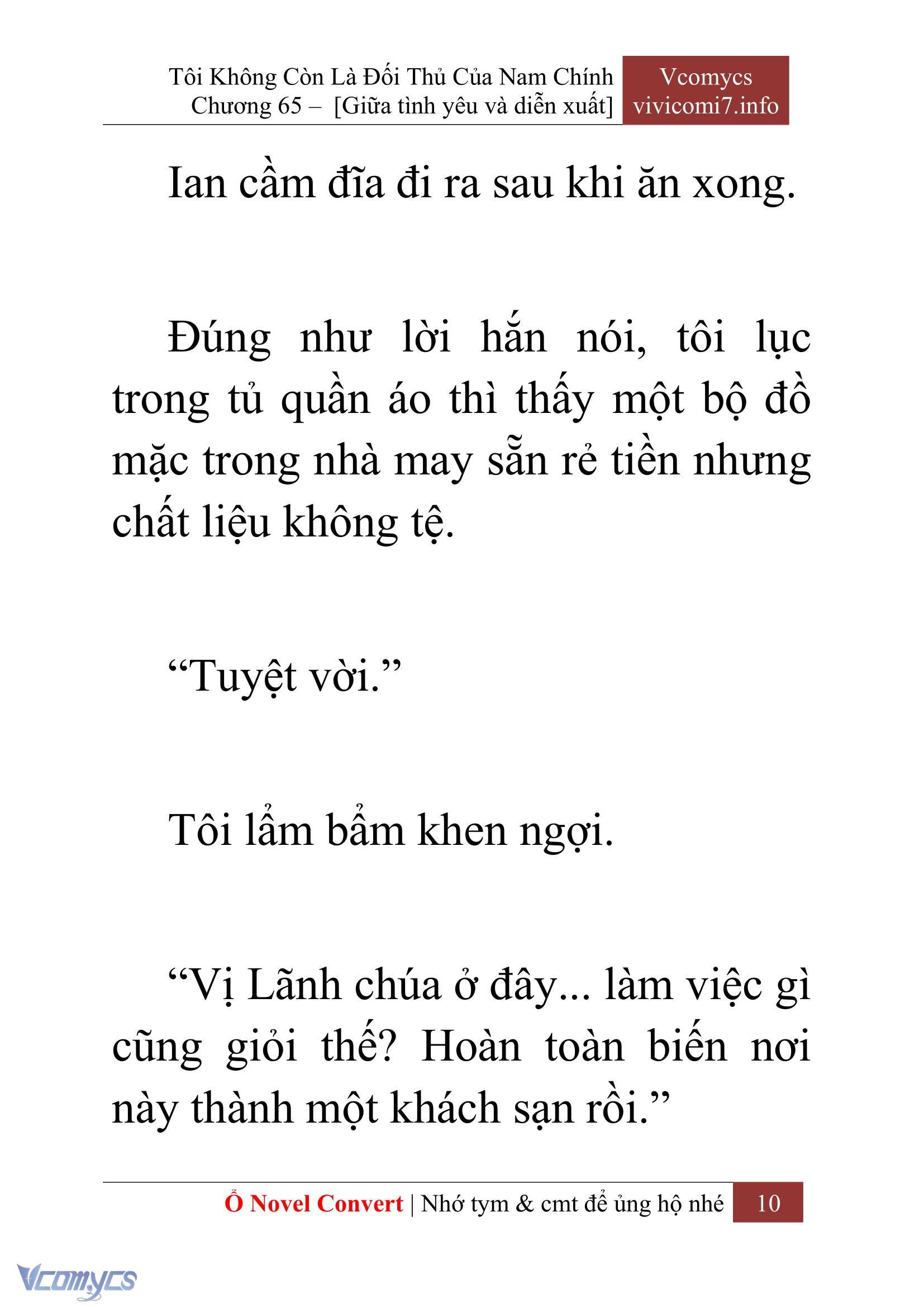 [Novel] Tôi Không Còn Là Đối Thủ Của Nam Chính Chap 65 - Next Chap 66
