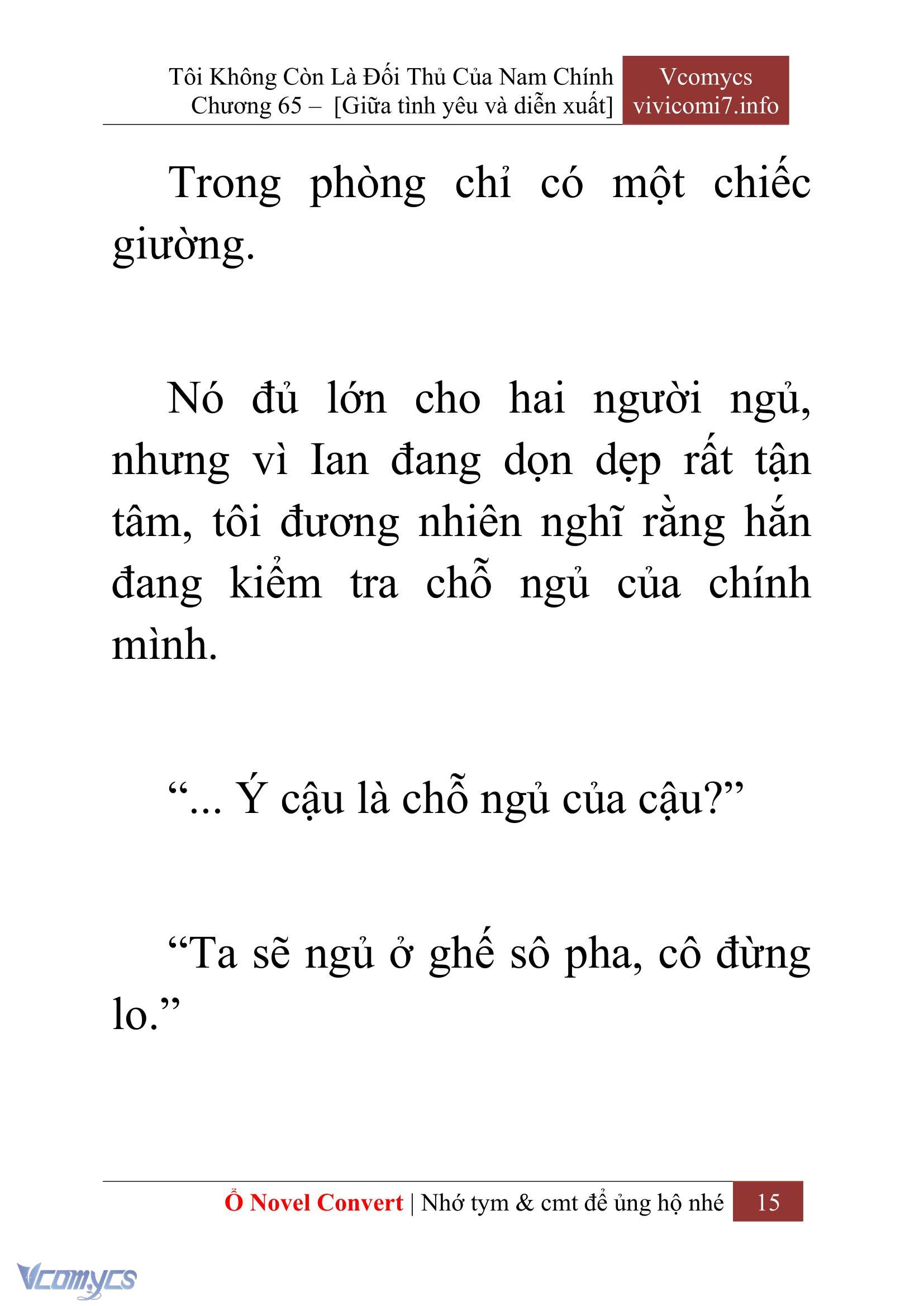 [Novel] Tôi Không Còn Là Đối Thủ Của Nam Chính Chap 65 - Next Chap 66