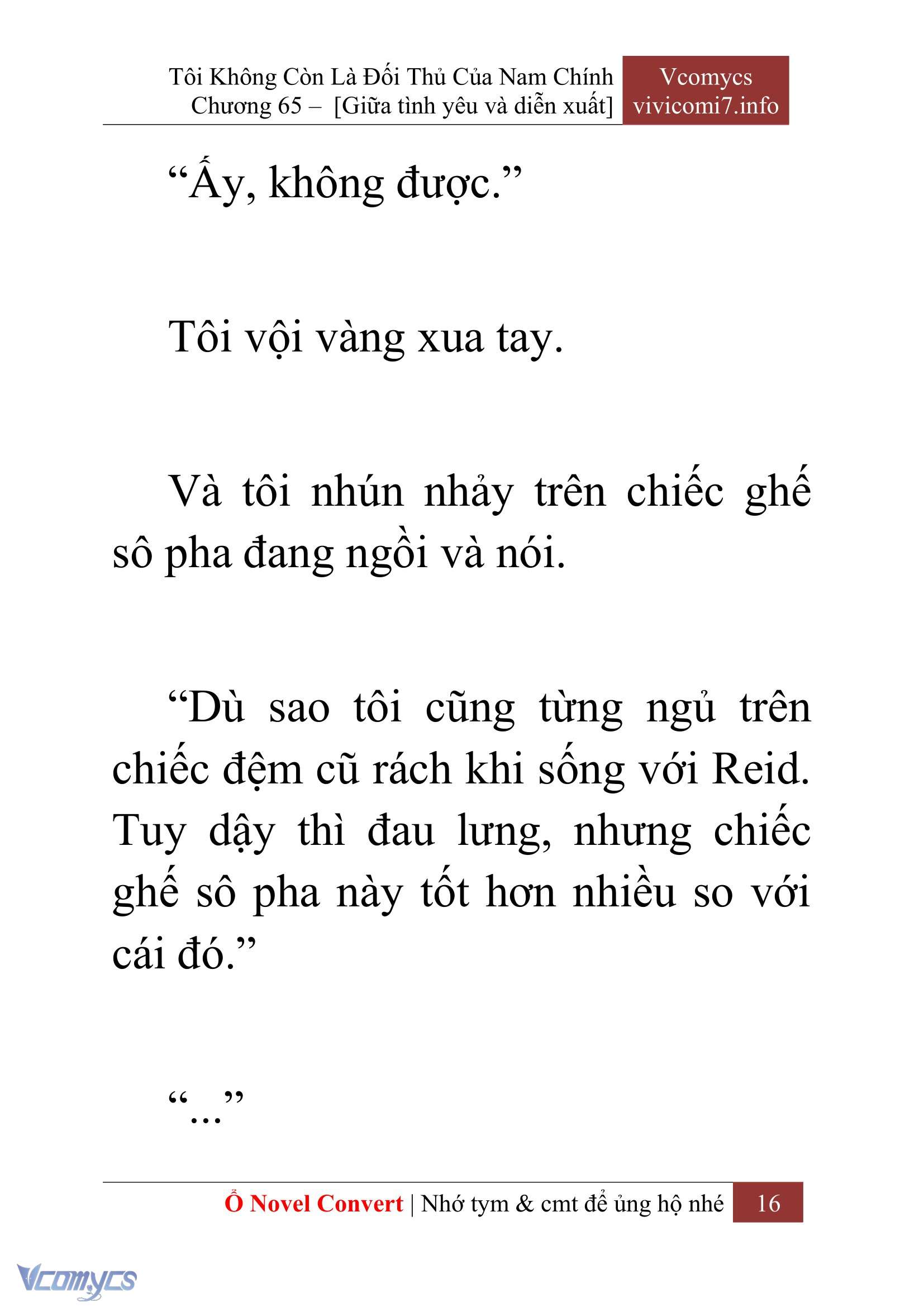 [Novel] Tôi Không Còn Là Đối Thủ Của Nam Chính Chap 65 - Next Chap 66