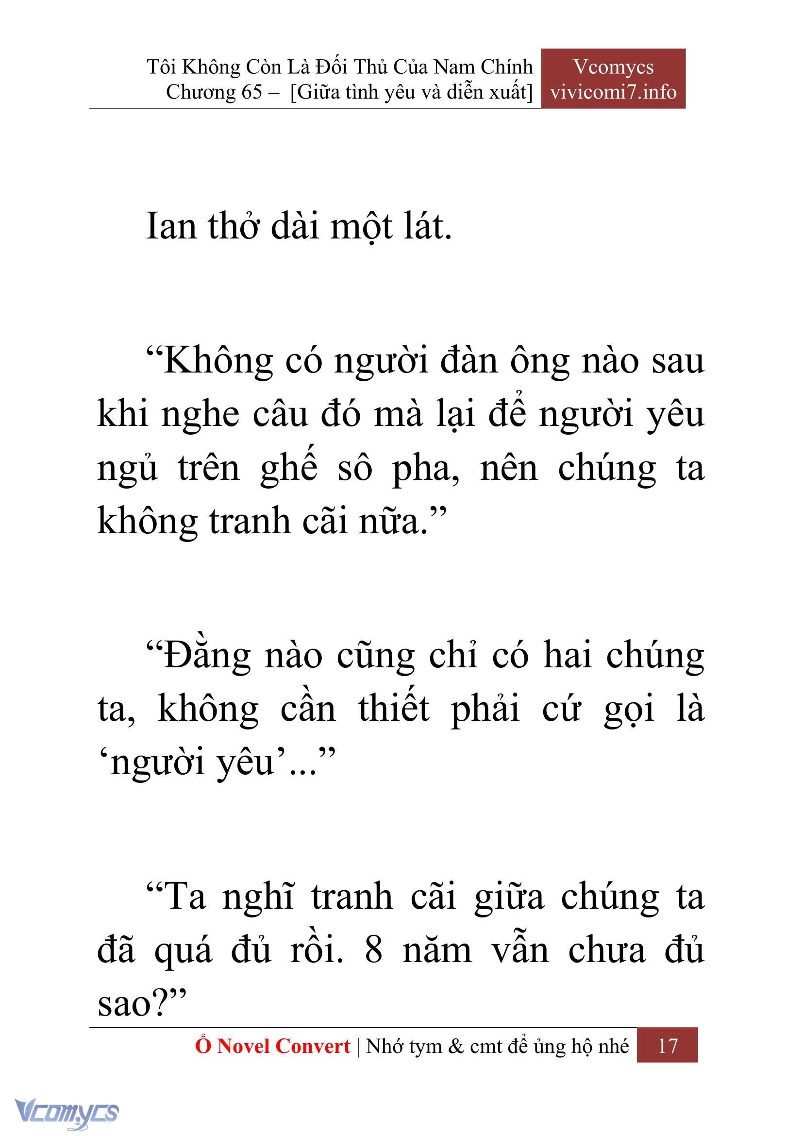 [Novel] Tôi Không Còn Là Đối Thủ Của Nam Chính Chap 65 - Next Chap 66