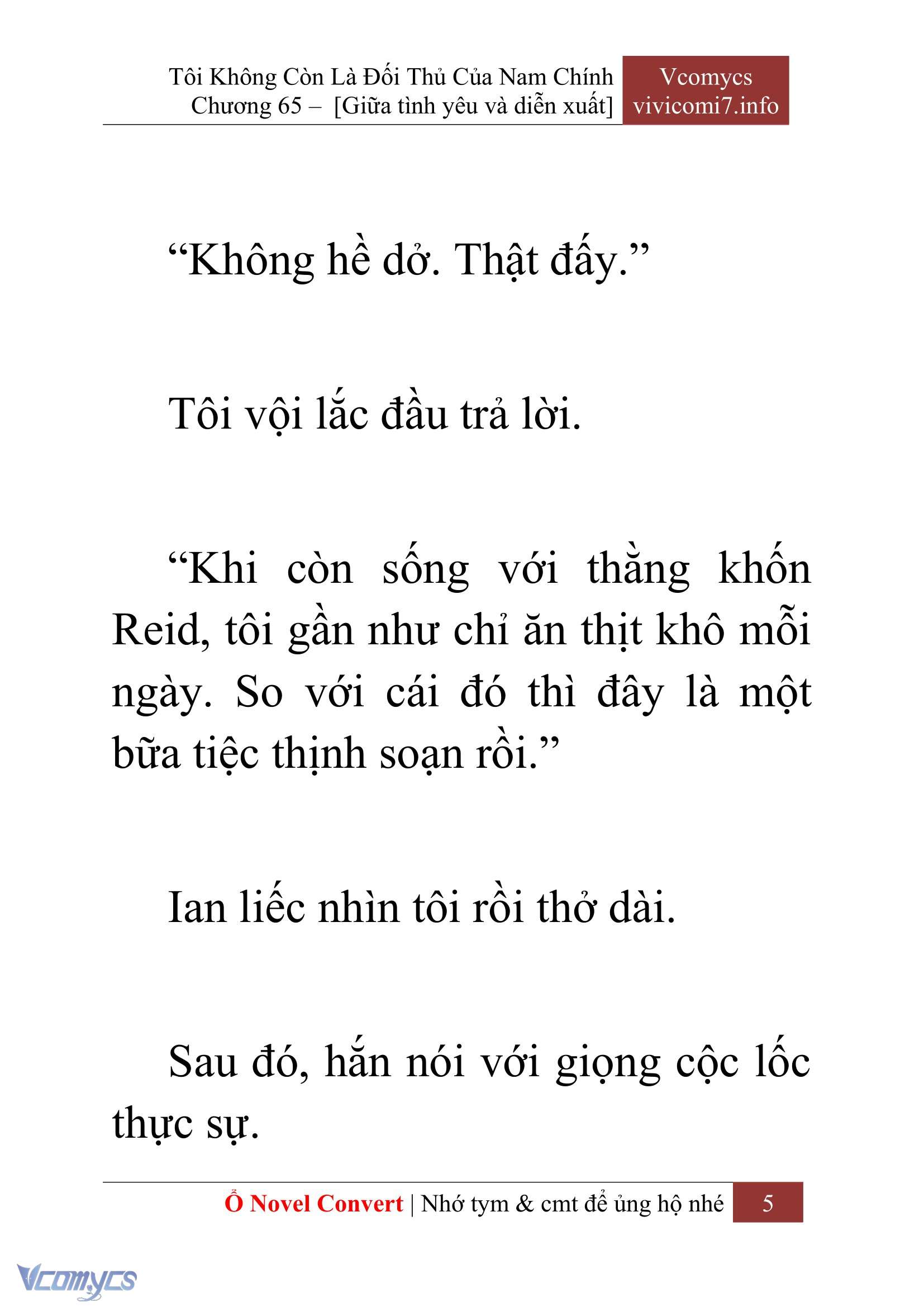 [Novel] Tôi Không Còn Là Đối Thủ Của Nam Chính Chap 65 - Next Chap 66
