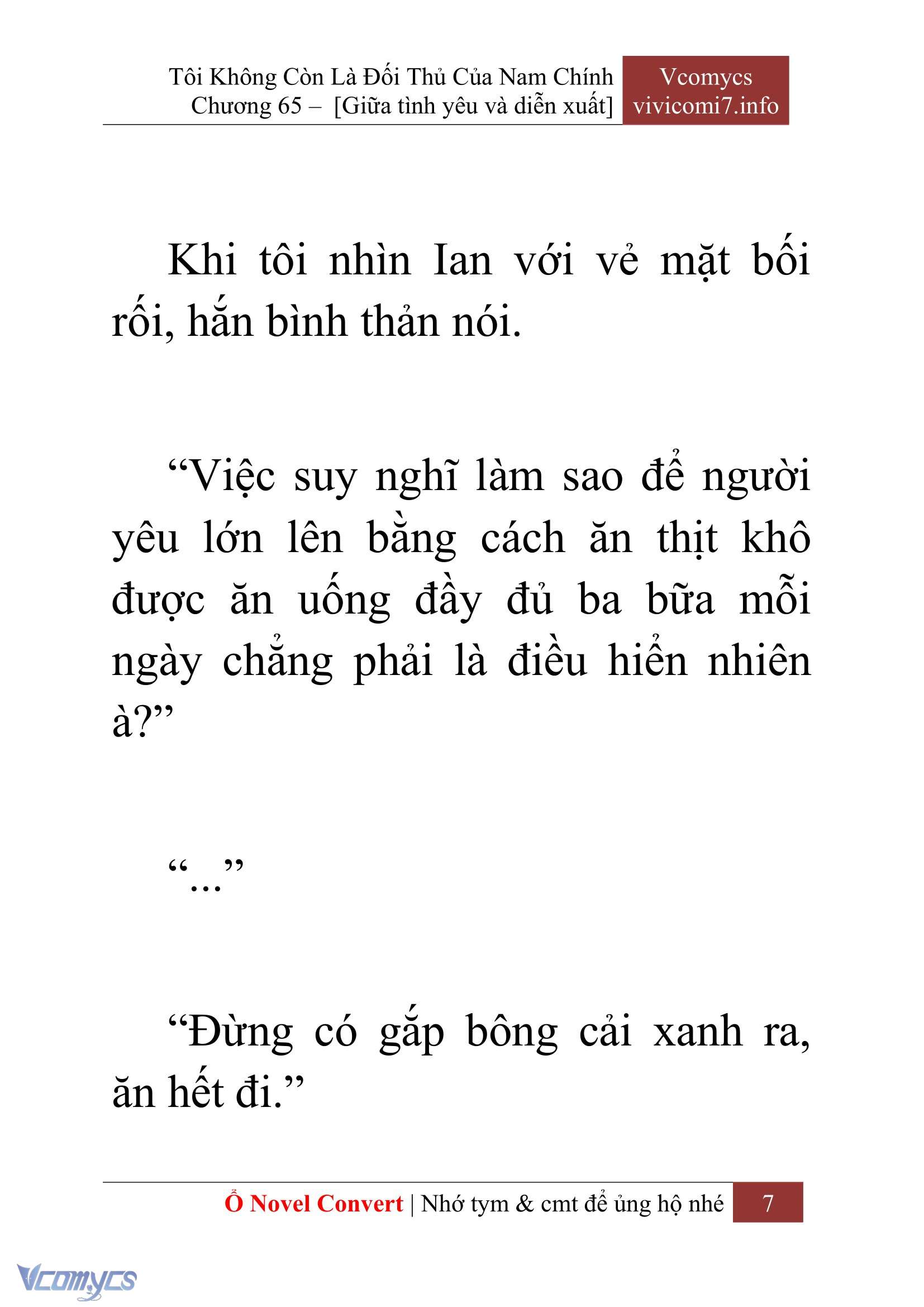 [Novel] Tôi Không Còn Là Đối Thủ Của Nam Chính Chap 65 - Next Chap 66